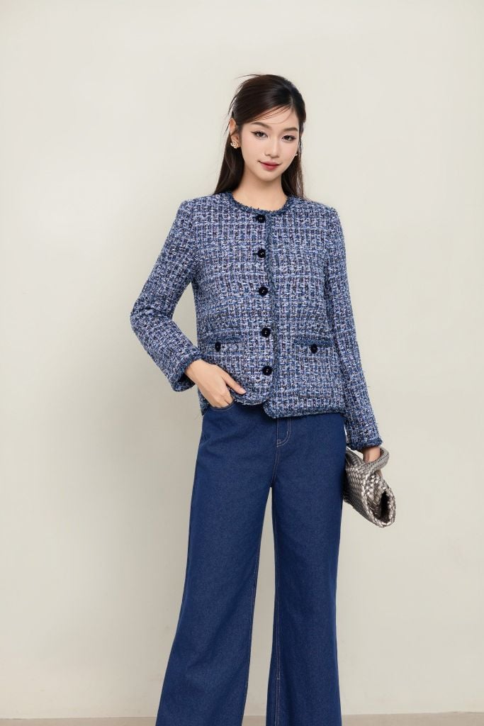 ÁO KHOÁC DẠ TWEED AK06652 