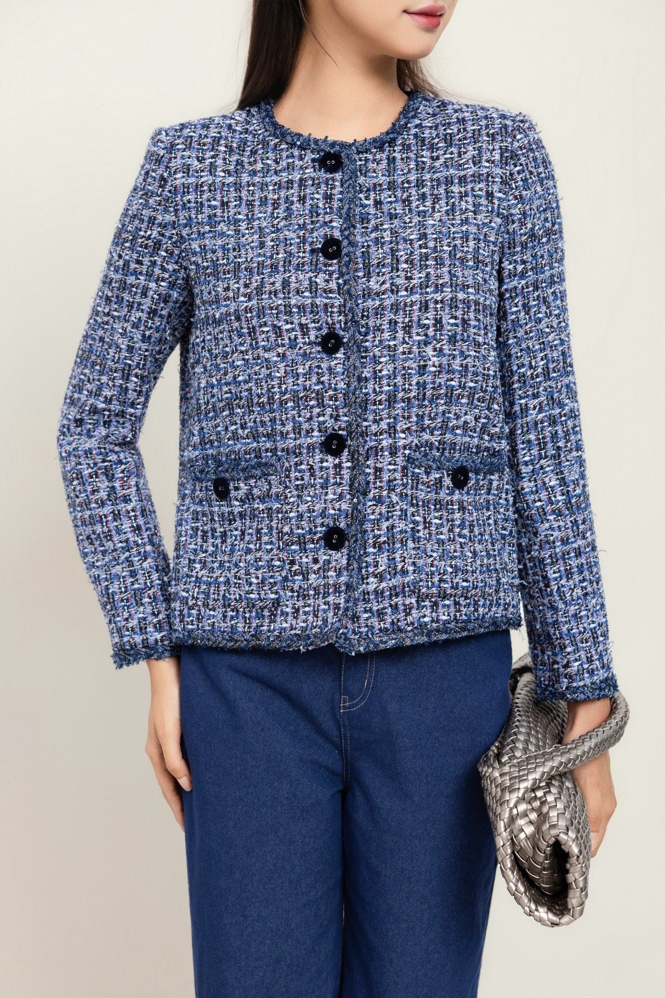 ÁO KHOÁC DẠ TWEED AK06652