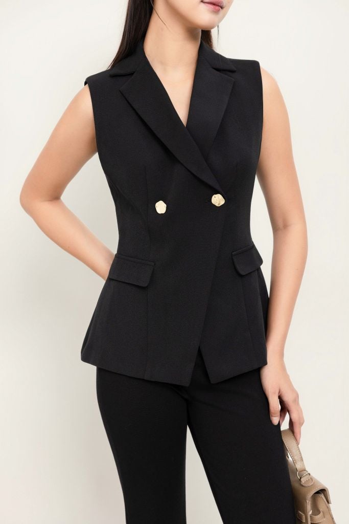  ÁO GILE ĐEN AK07242 