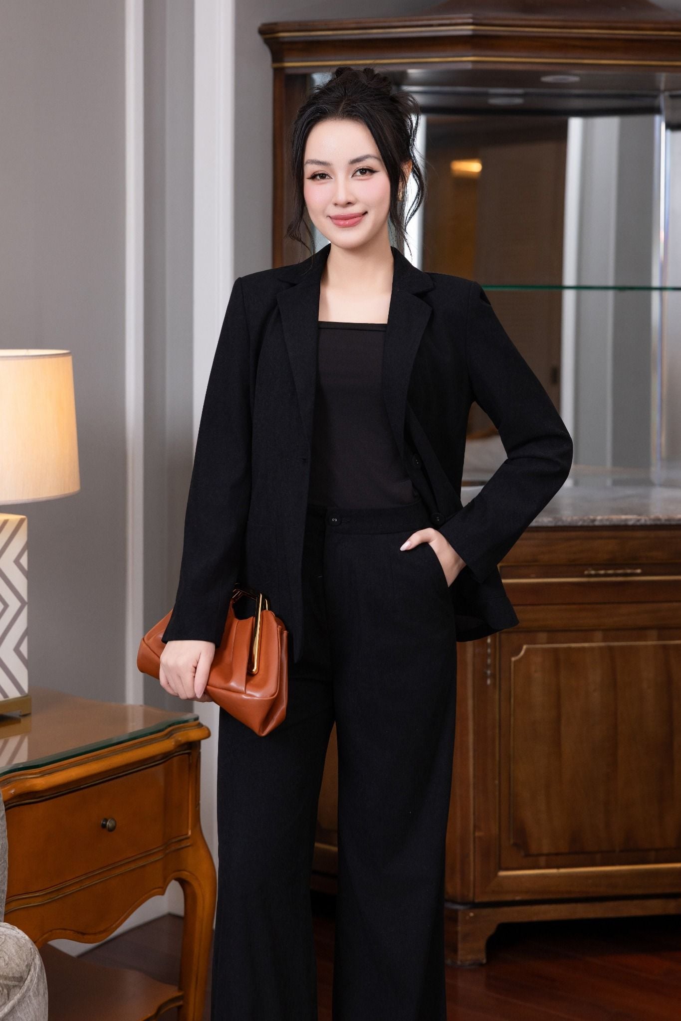 ÁO VEST ĐEN AK07532