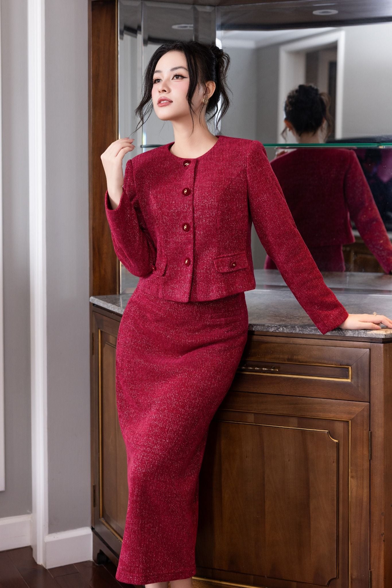 CHÂN VÁY BÚT CHÌ Z07972