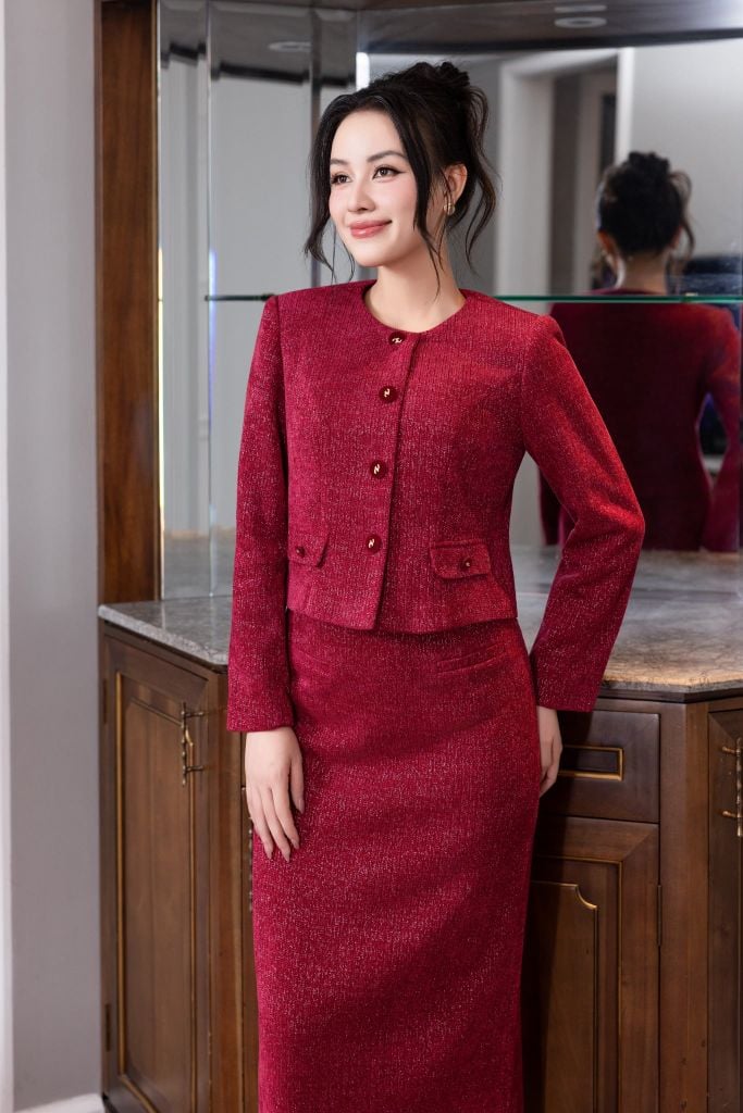  ÁO KHOÁC ĐỎ AK07962 