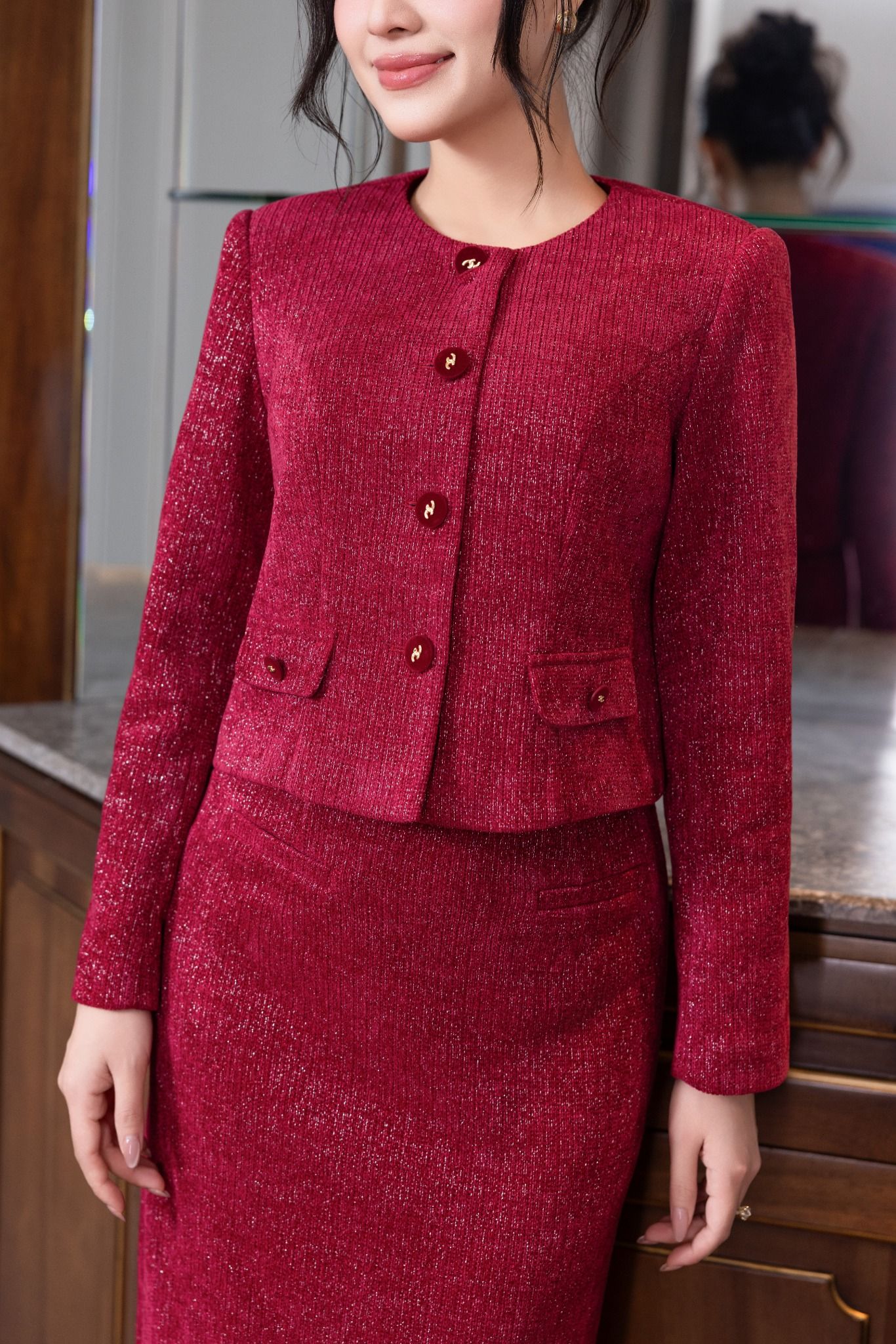 ÁO KHOÁC ĐỎ AK07962