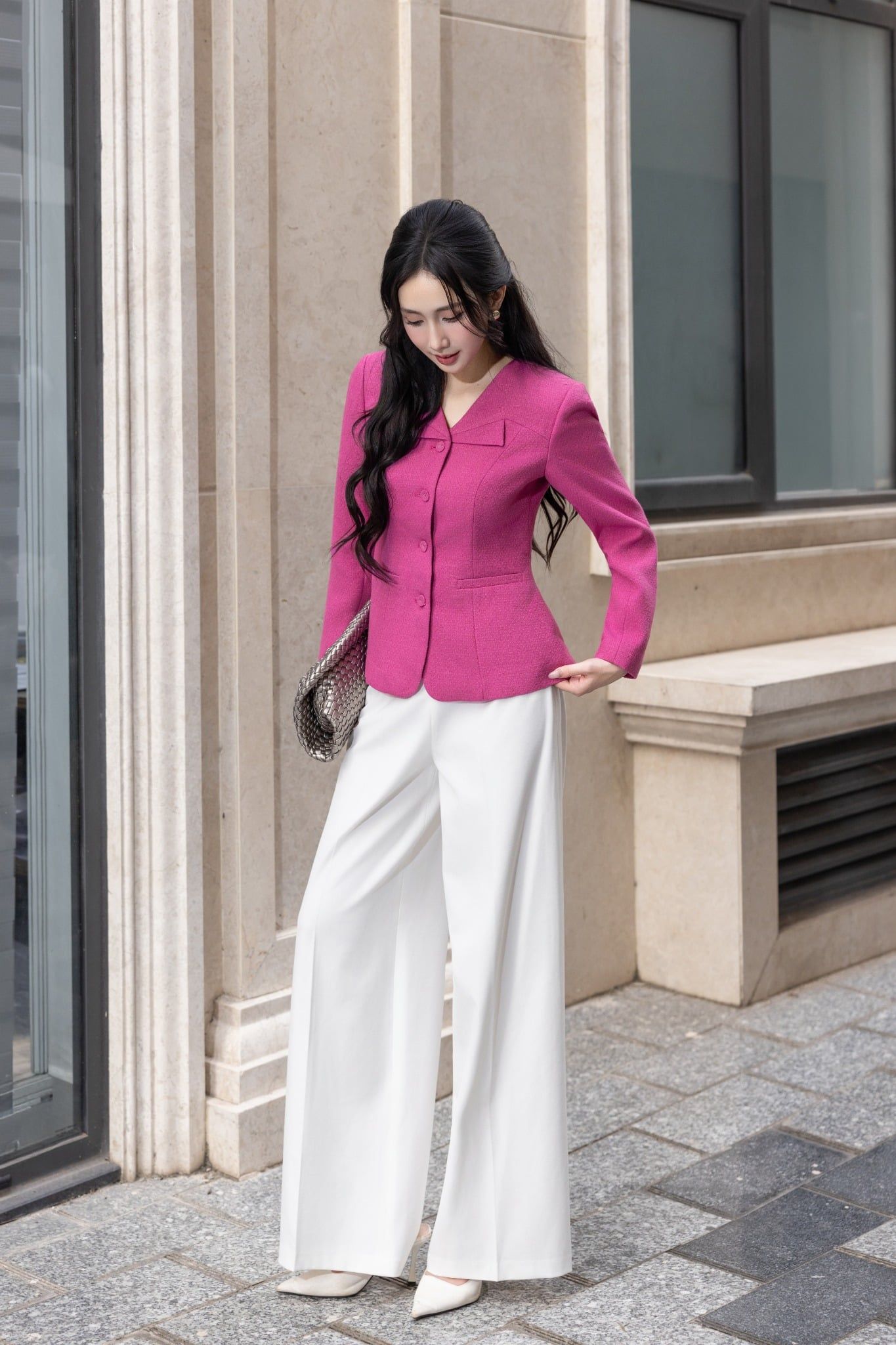 ÁO VEST HỒNG AK07982