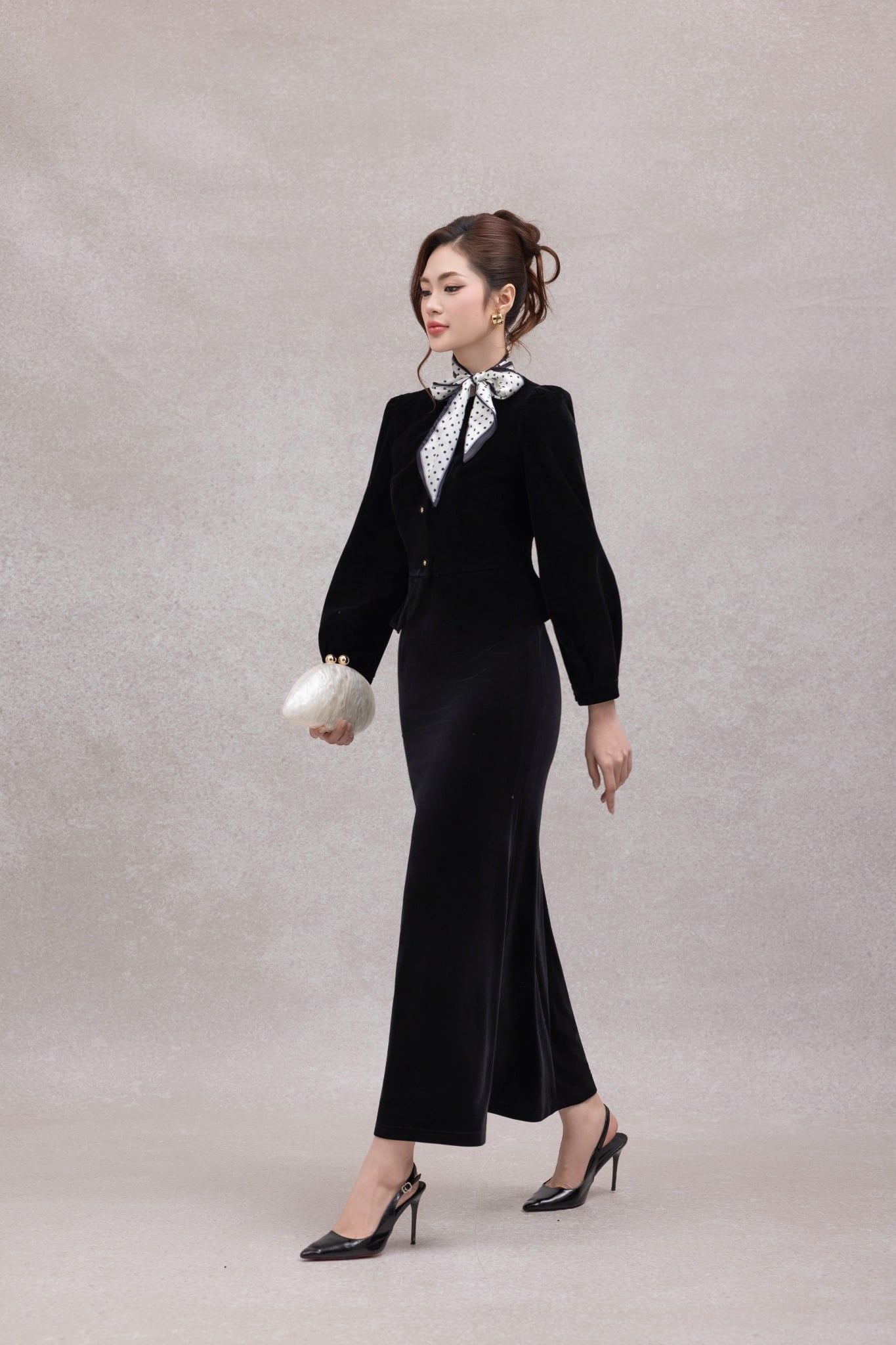 ÁO NHUNG TAY BỒNG AK08142