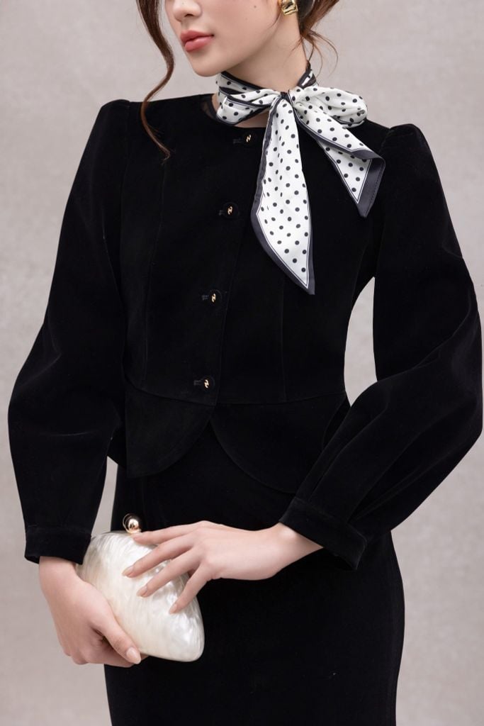  ÁO NHUNG TAY BỒNG AK08142 