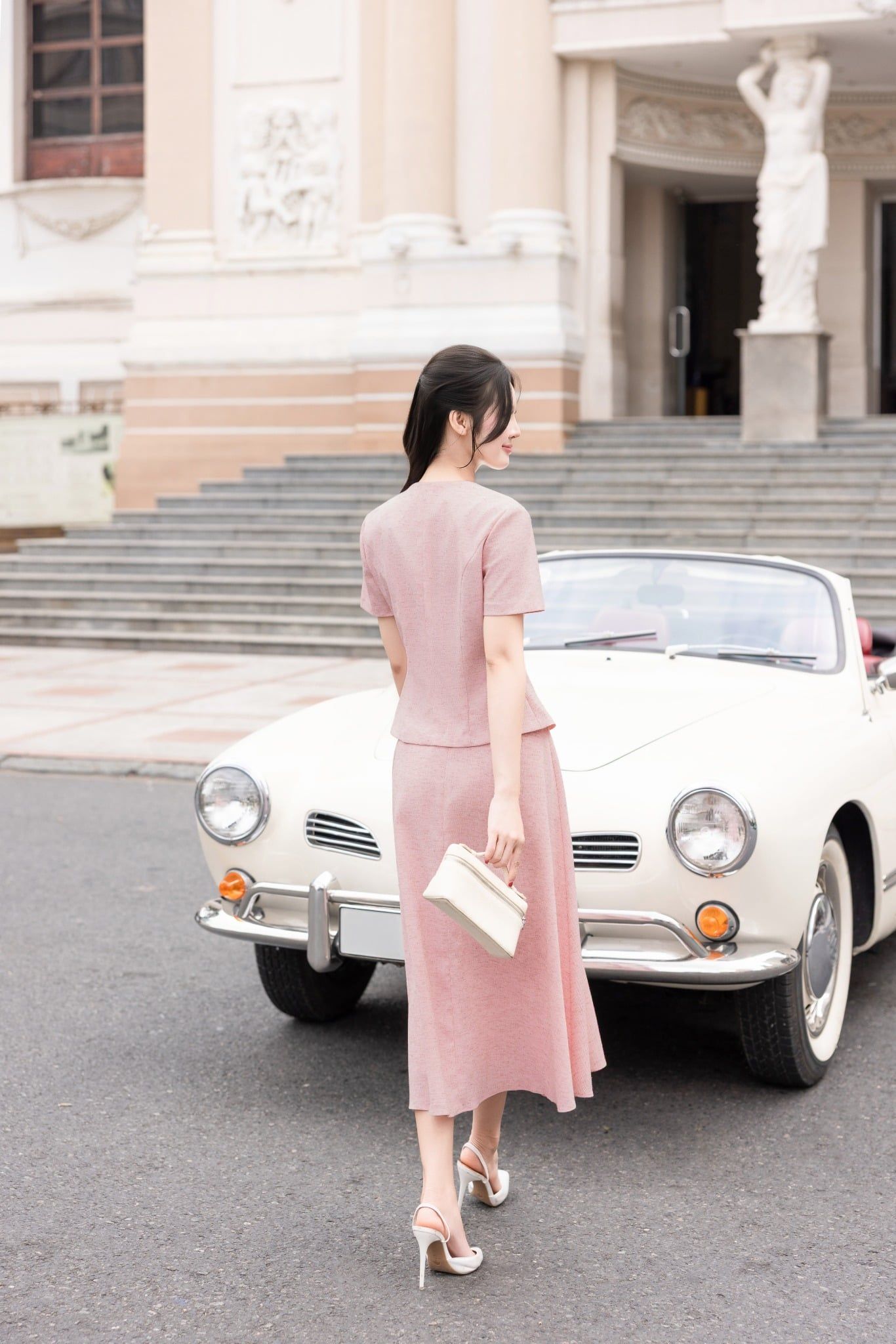 ÁO HỒNG PEPLUM AK10292