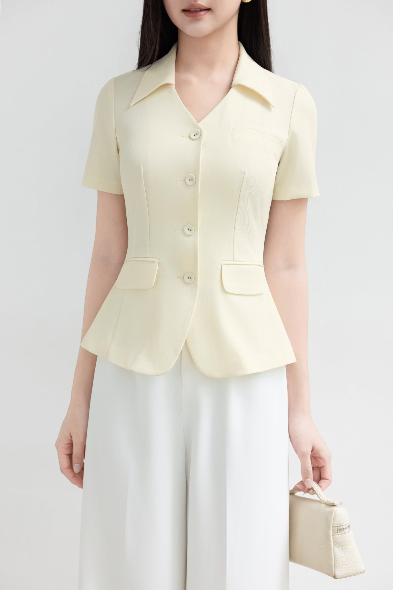 ÁO KÝ GIẢ CỔ BẺ AK10442