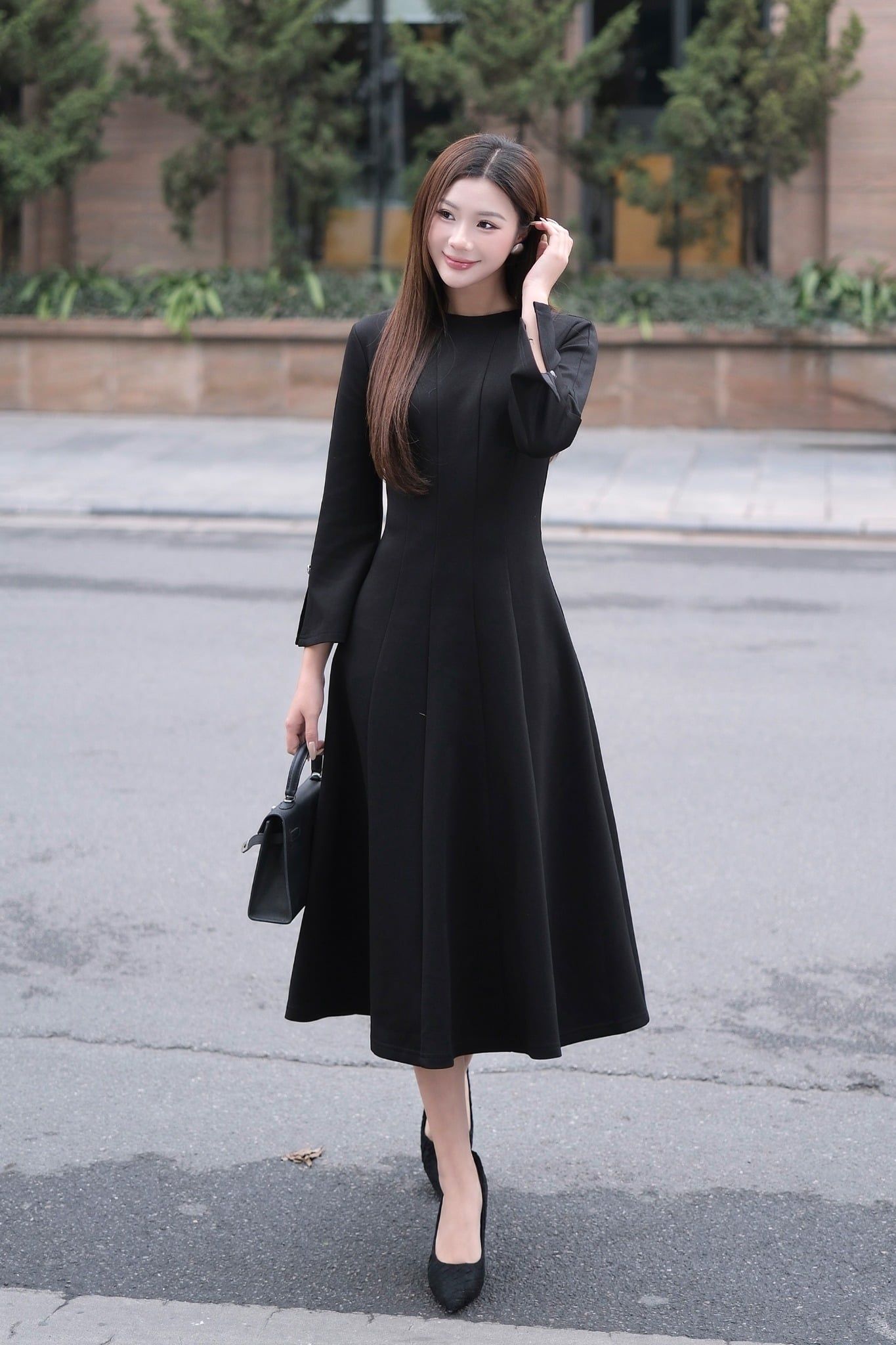 ĐẦM TAY XẺ D09192