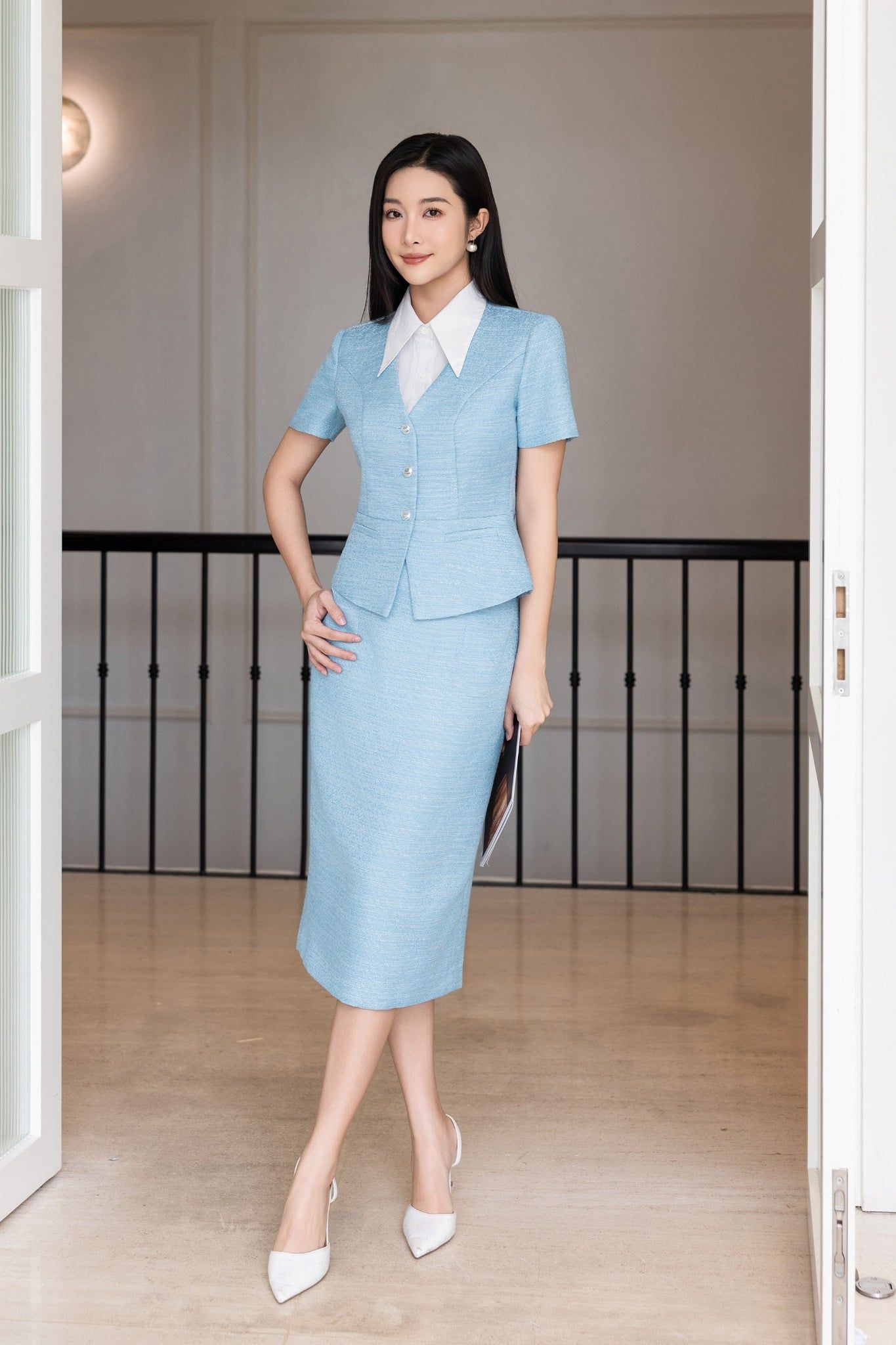 CHÂN VÁY BÚT CHÌ Z08332