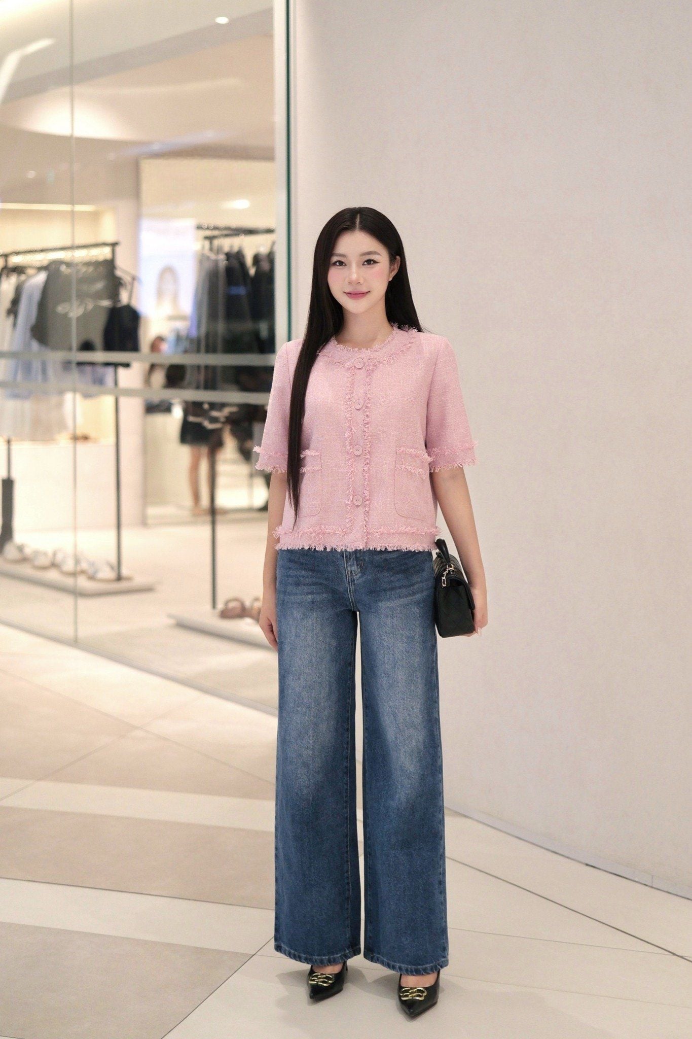 ÁO TWEED MỎNG AK63032