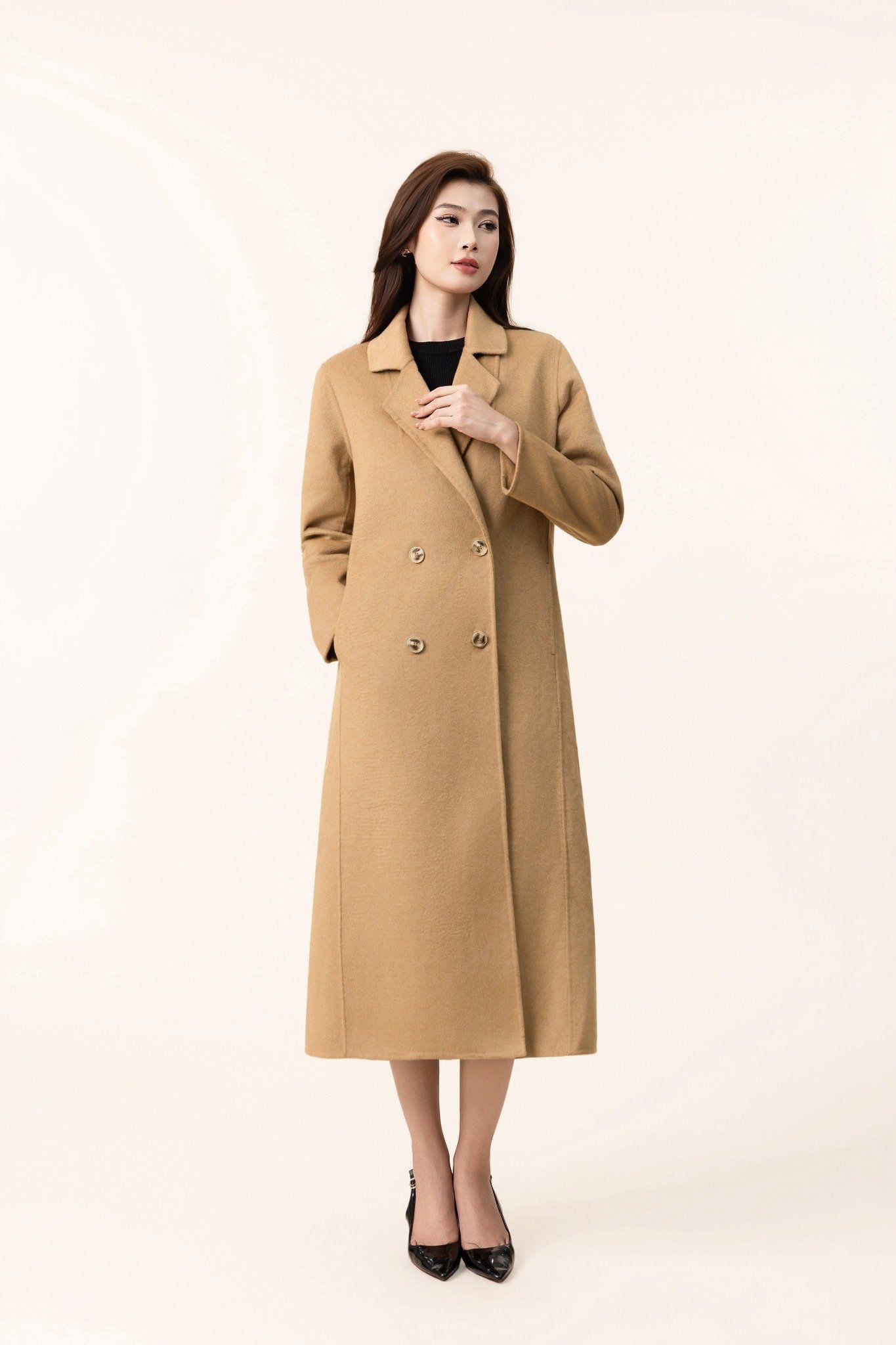 MĂNG TÔ DẠ NÂU AK68052