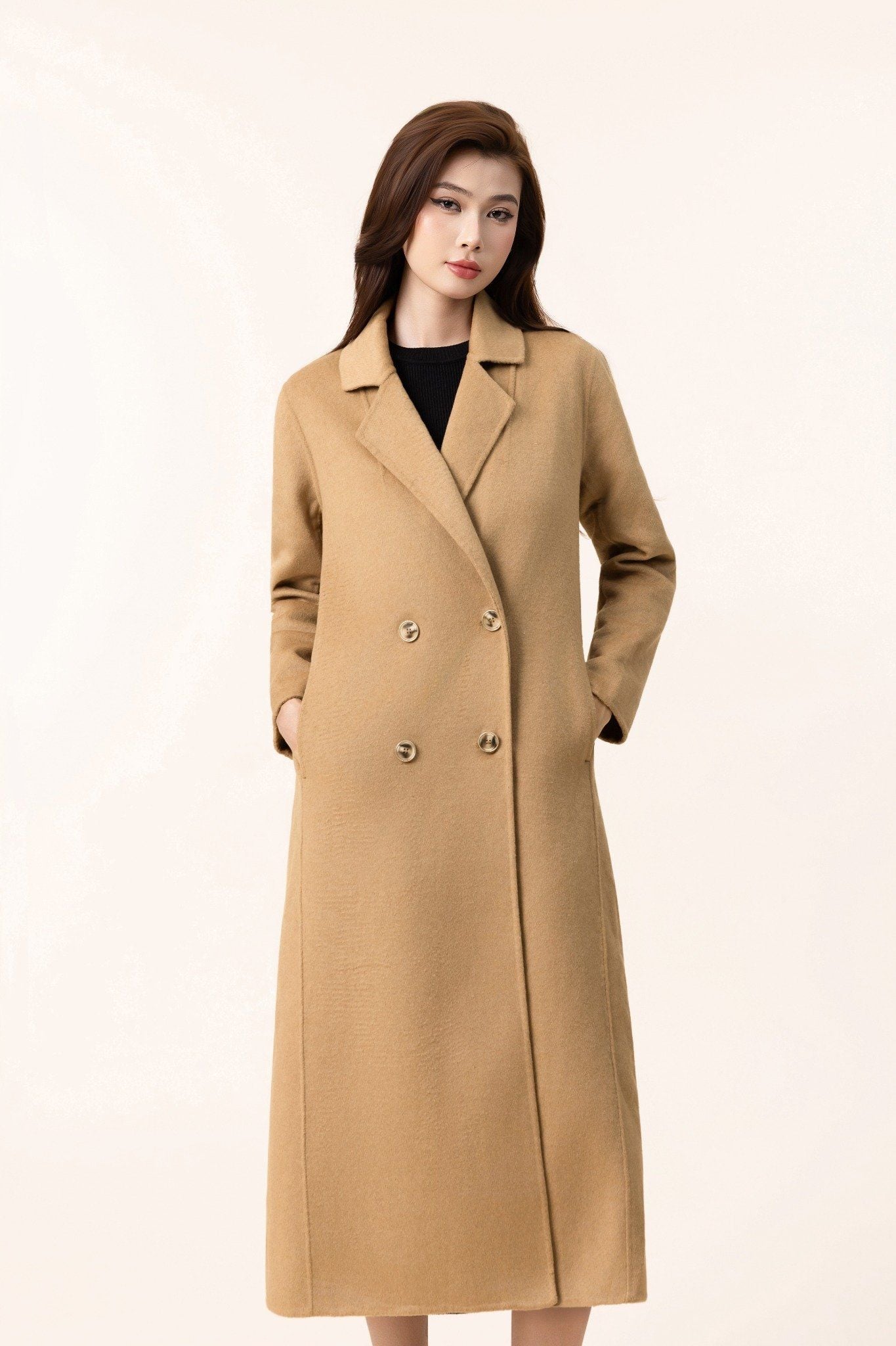 MĂNG TÔ DẠ NÂU AK68052