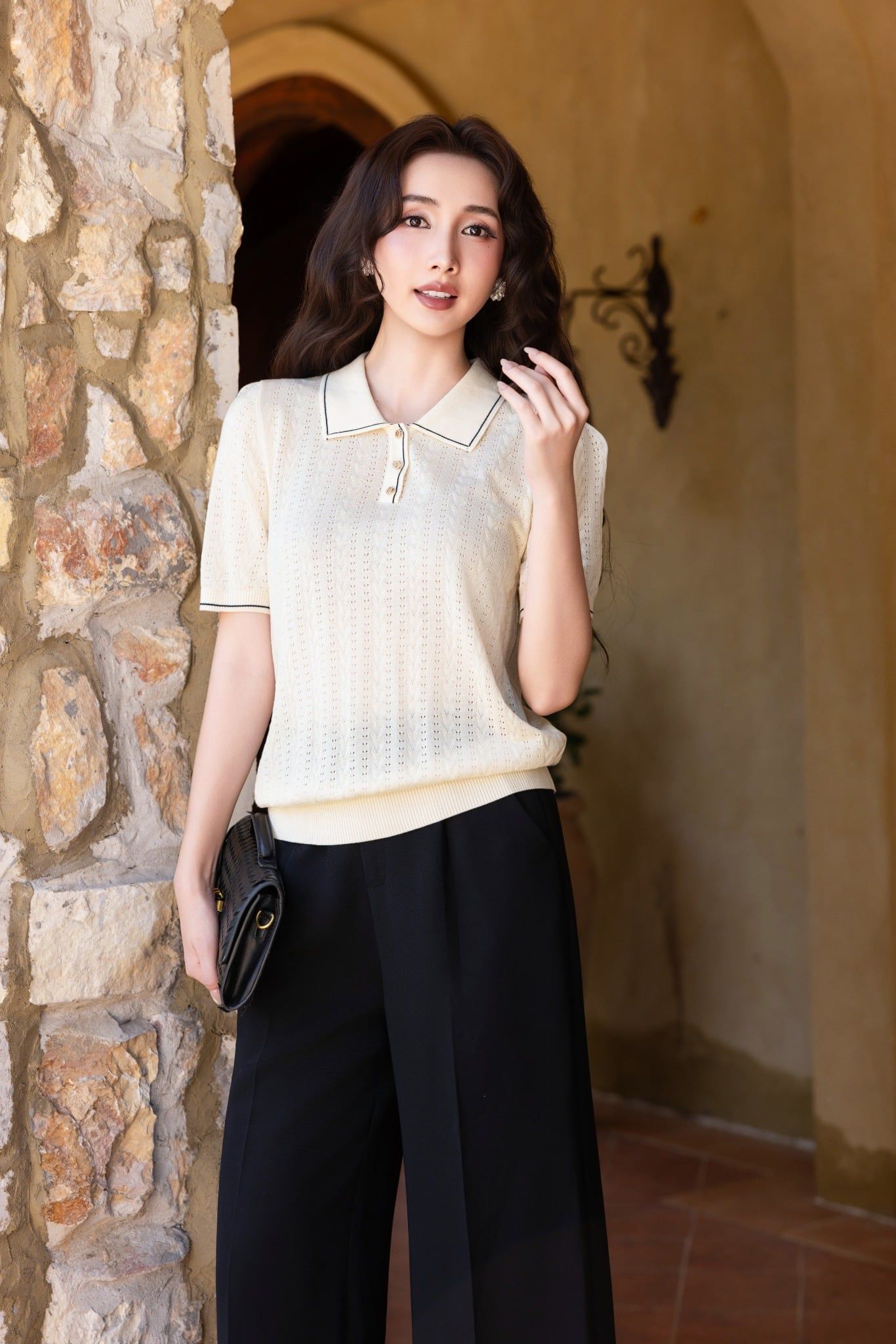 ÁO LEN CỔ BẺ AL62012