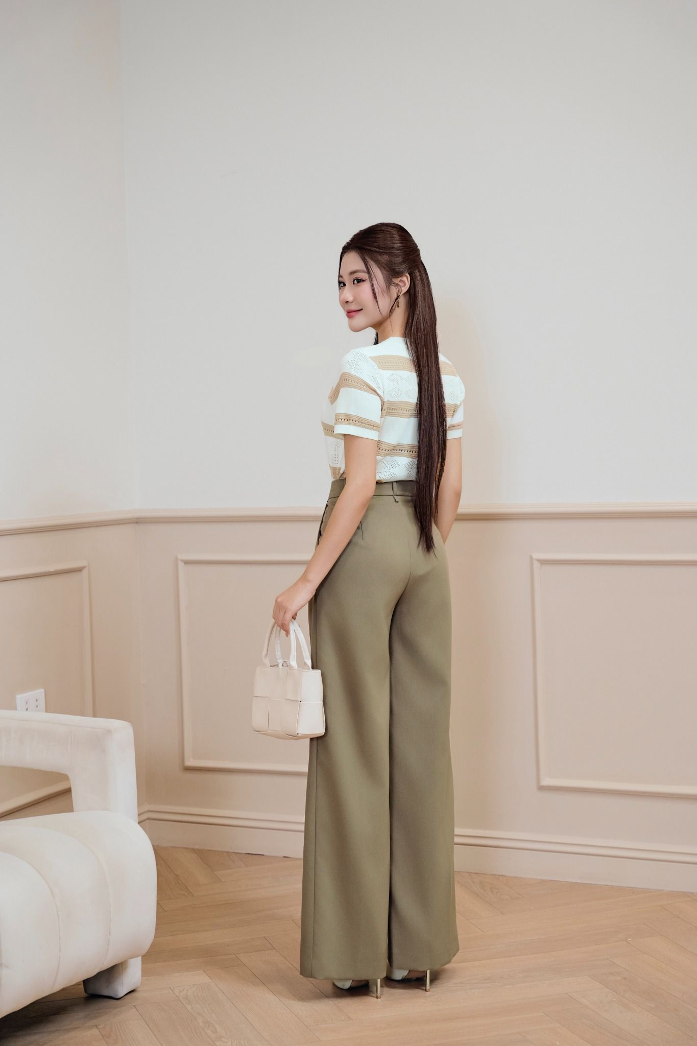 ÁO LEN KẺ NÂU AL62132