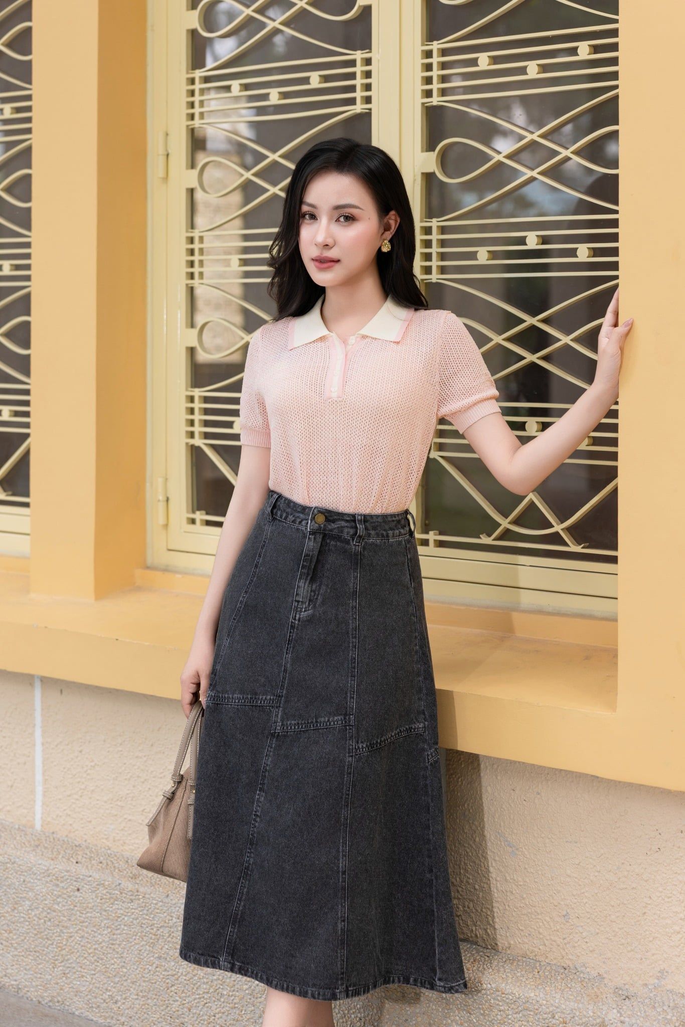ÁO LEN HỒNG AL62182