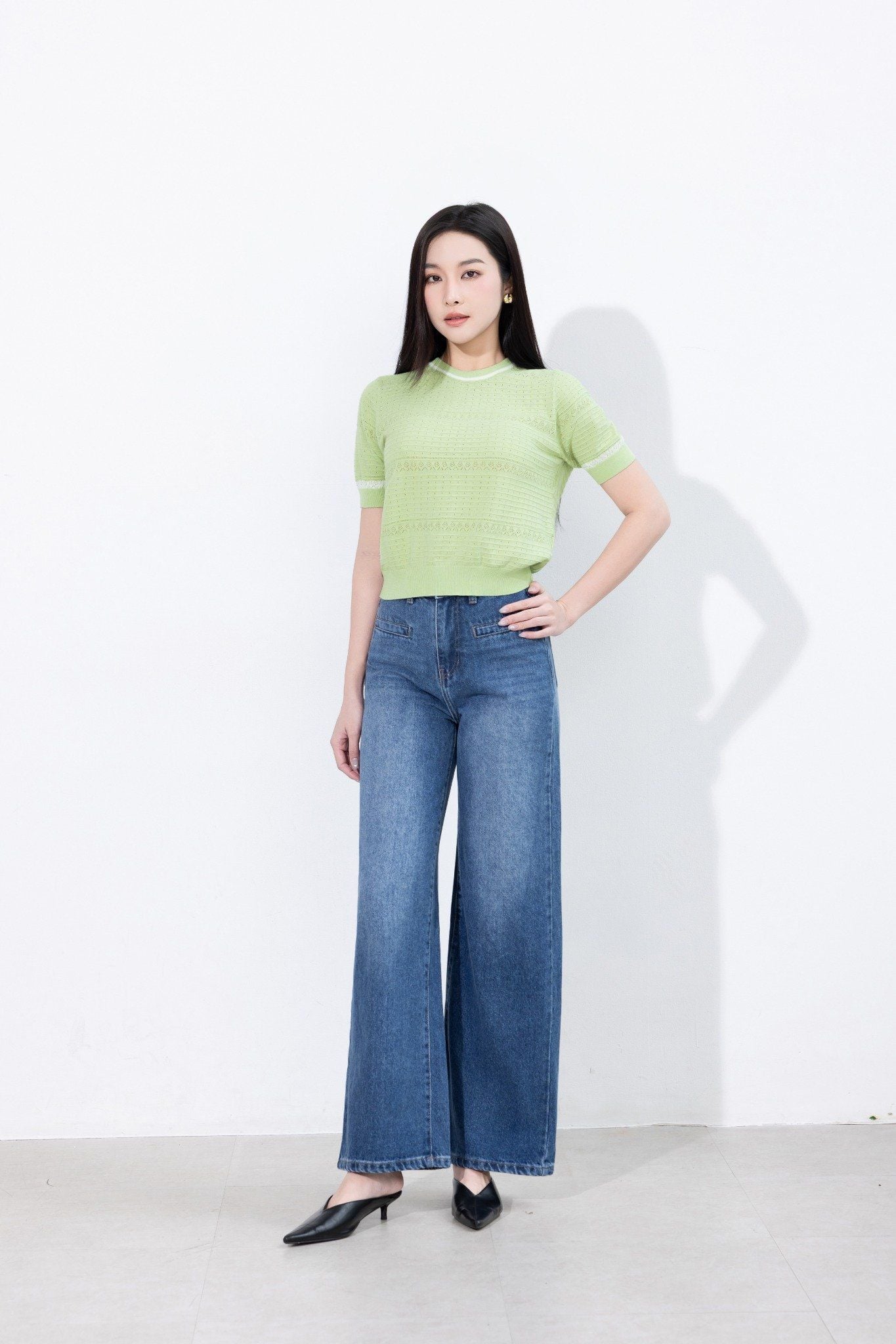 QUẦN JEANS ỐNG SUÔNG Q67032