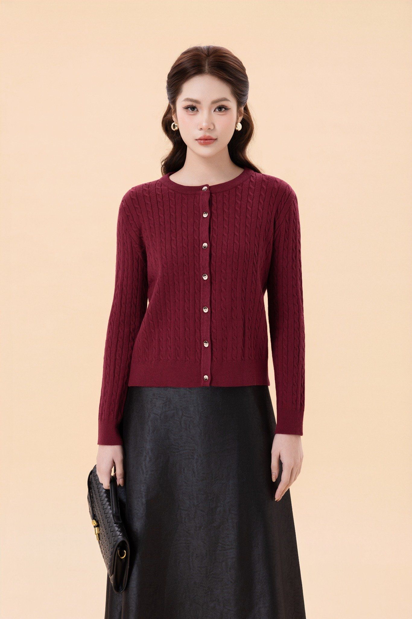 ÁO LEN ĐỎ VẶN THỪNG AL62332