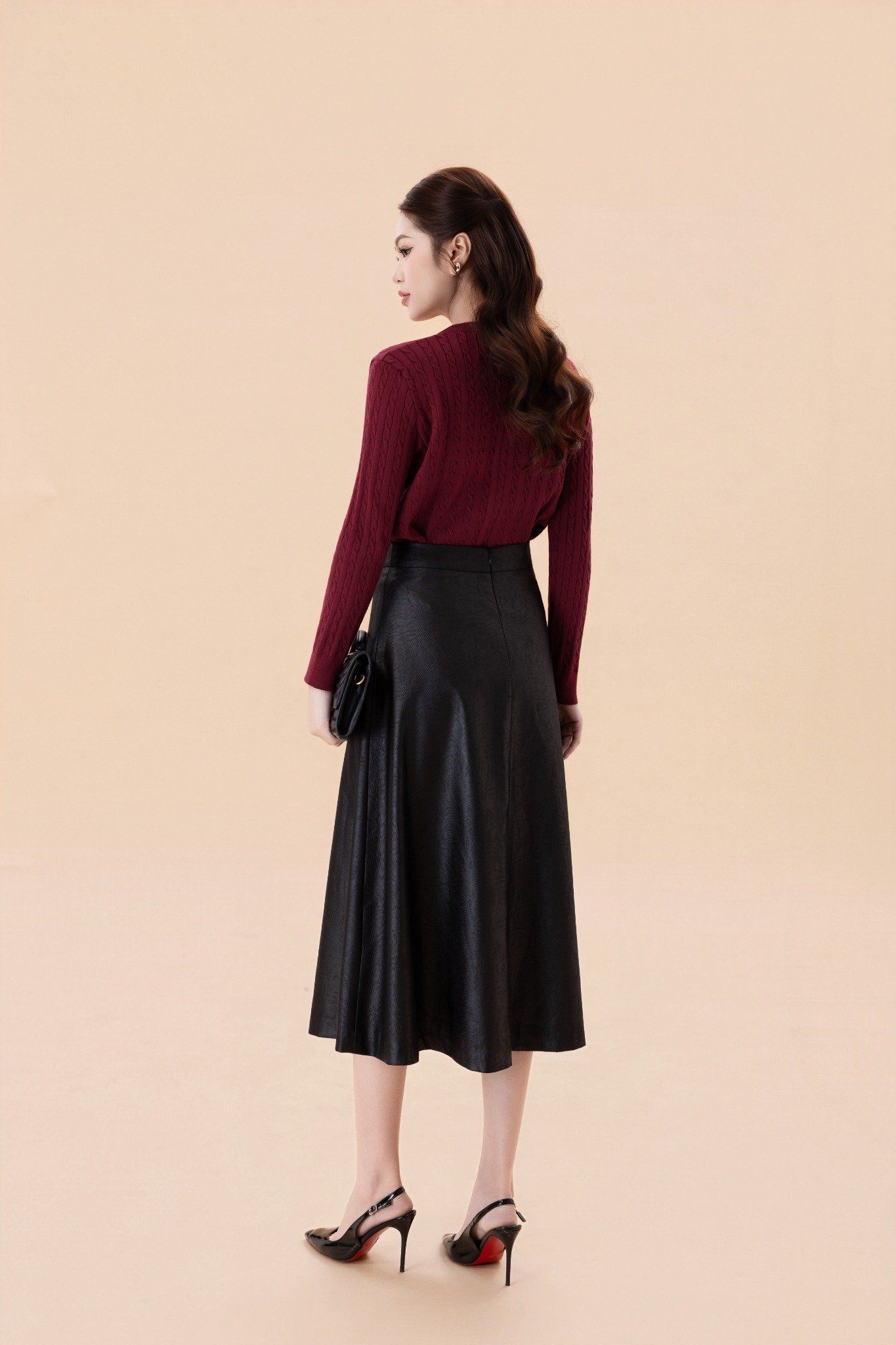 ÁO LEN ĐỎ VẶN THỪNG AL62332