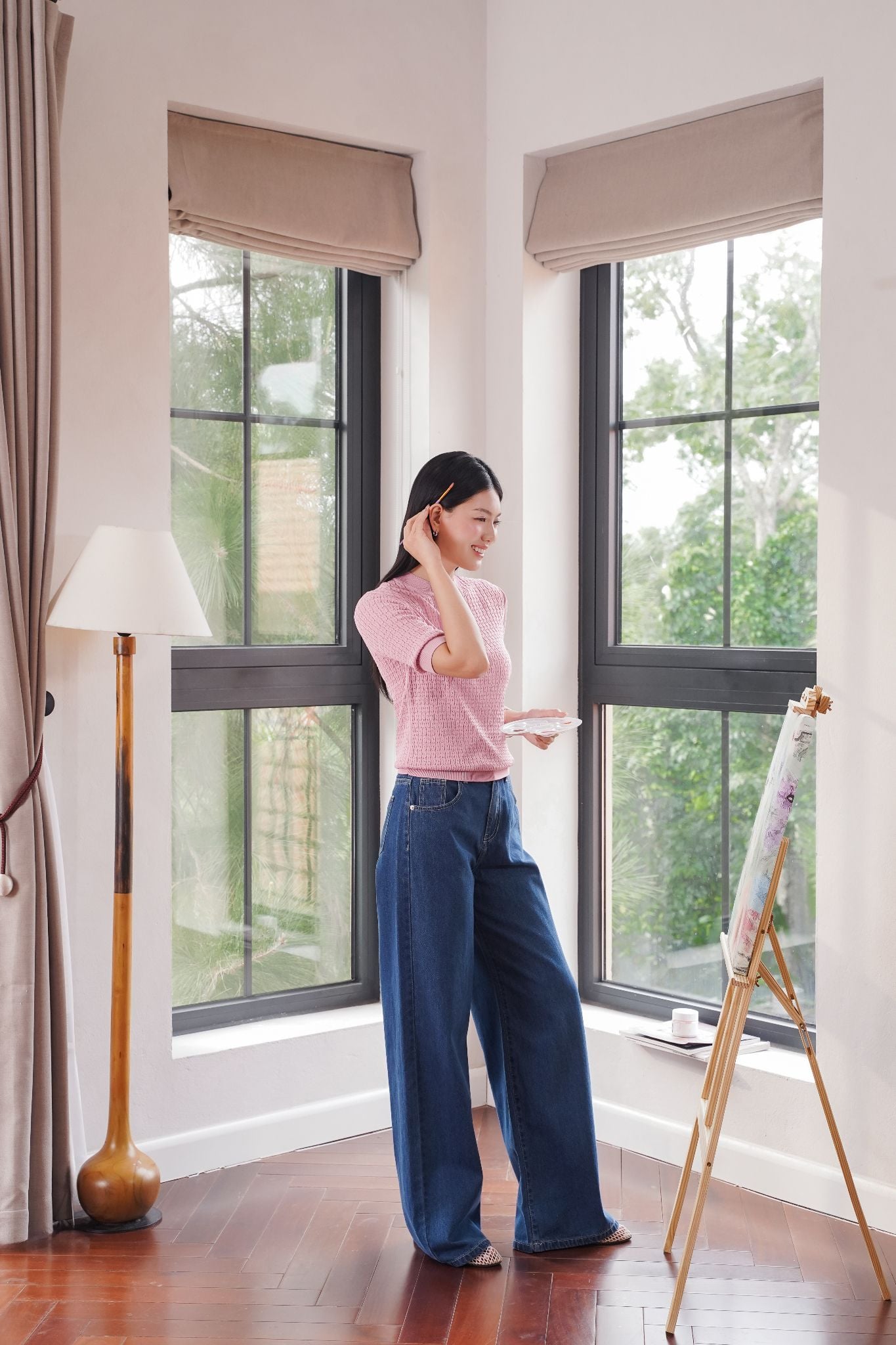 QUẦN JEANS XANH ĐẬM Q67102