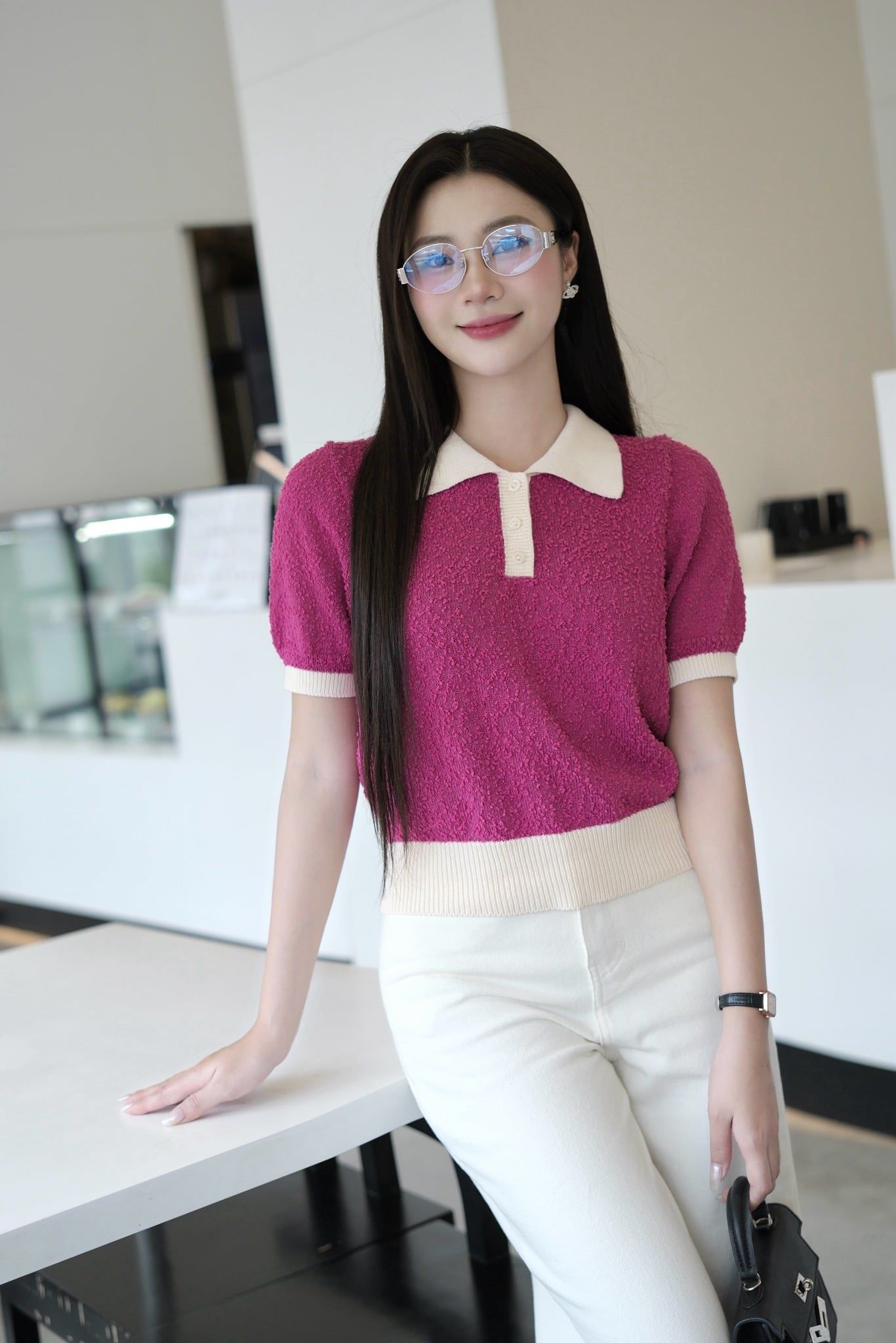 ÁO POLO HỒNG AL62412