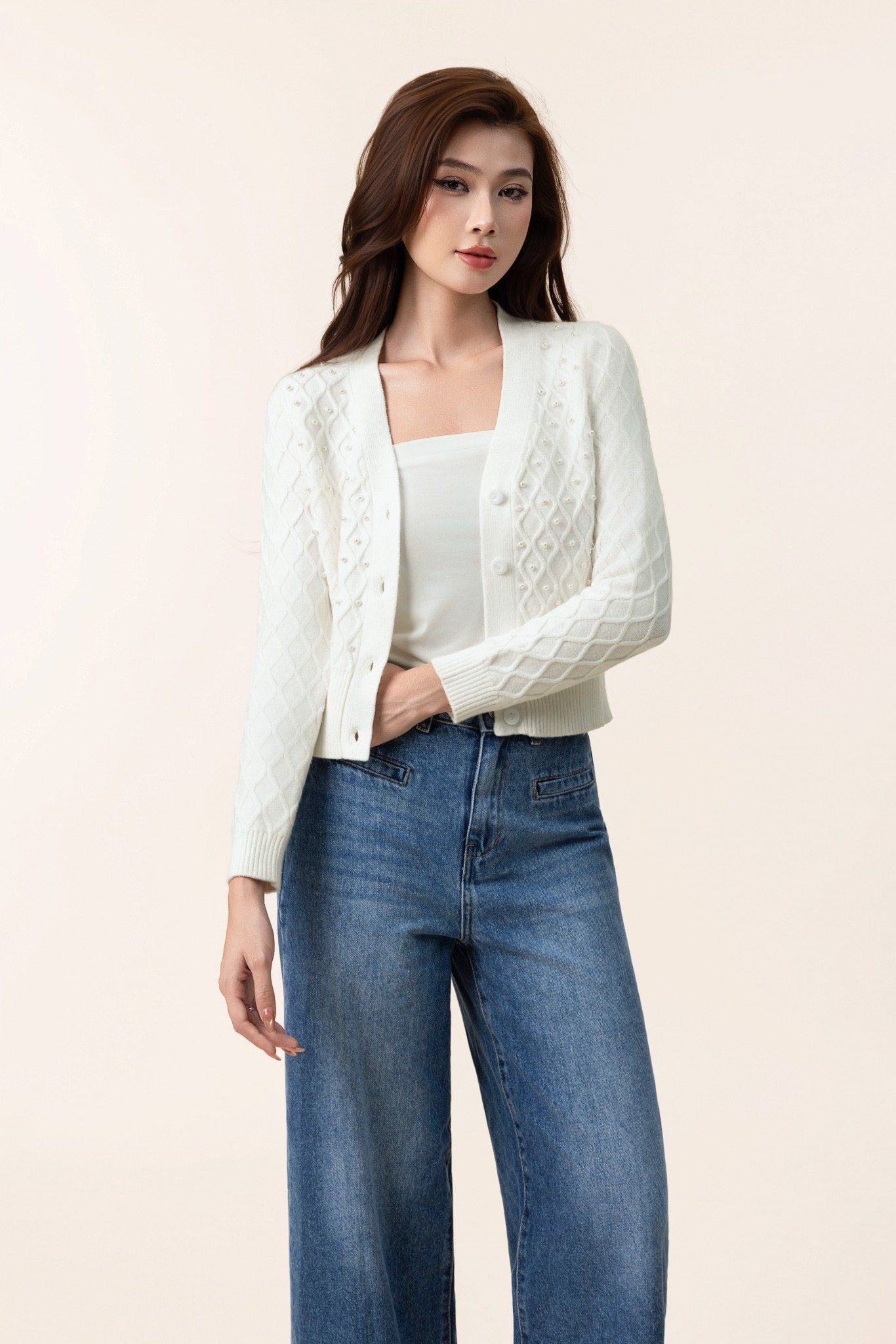 CARDIGAN LEN ĐÍNH NGỌC AL62442