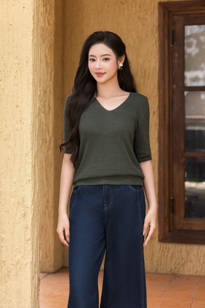 ÁO LEN THIẾT KẾ TAY LỠ AL62442