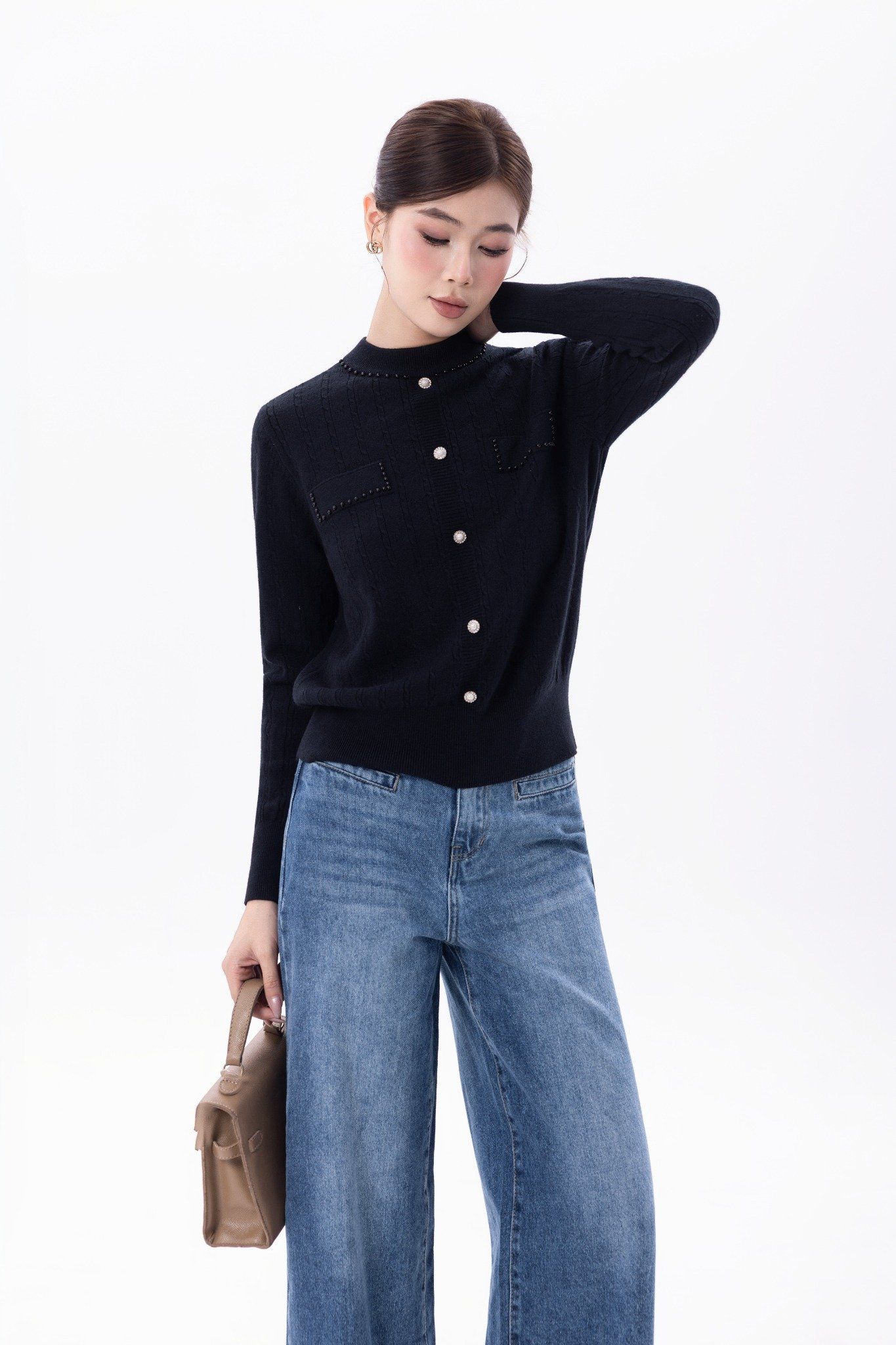 ÁO LEN ĐINH KHUY NGỌC AL62482