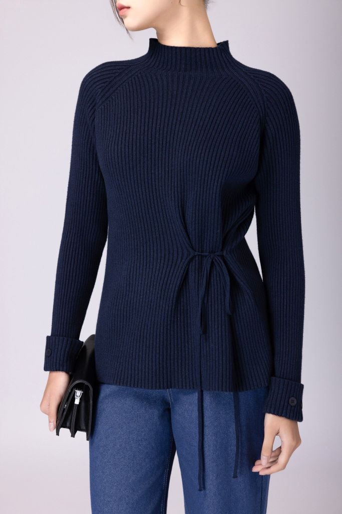  ÁO LEN THẮT EO AL62512 