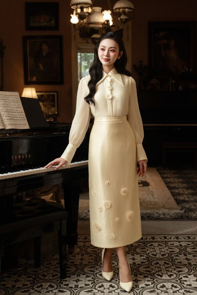  SƠ MI TƠ CỔ NHỌN SM09032 