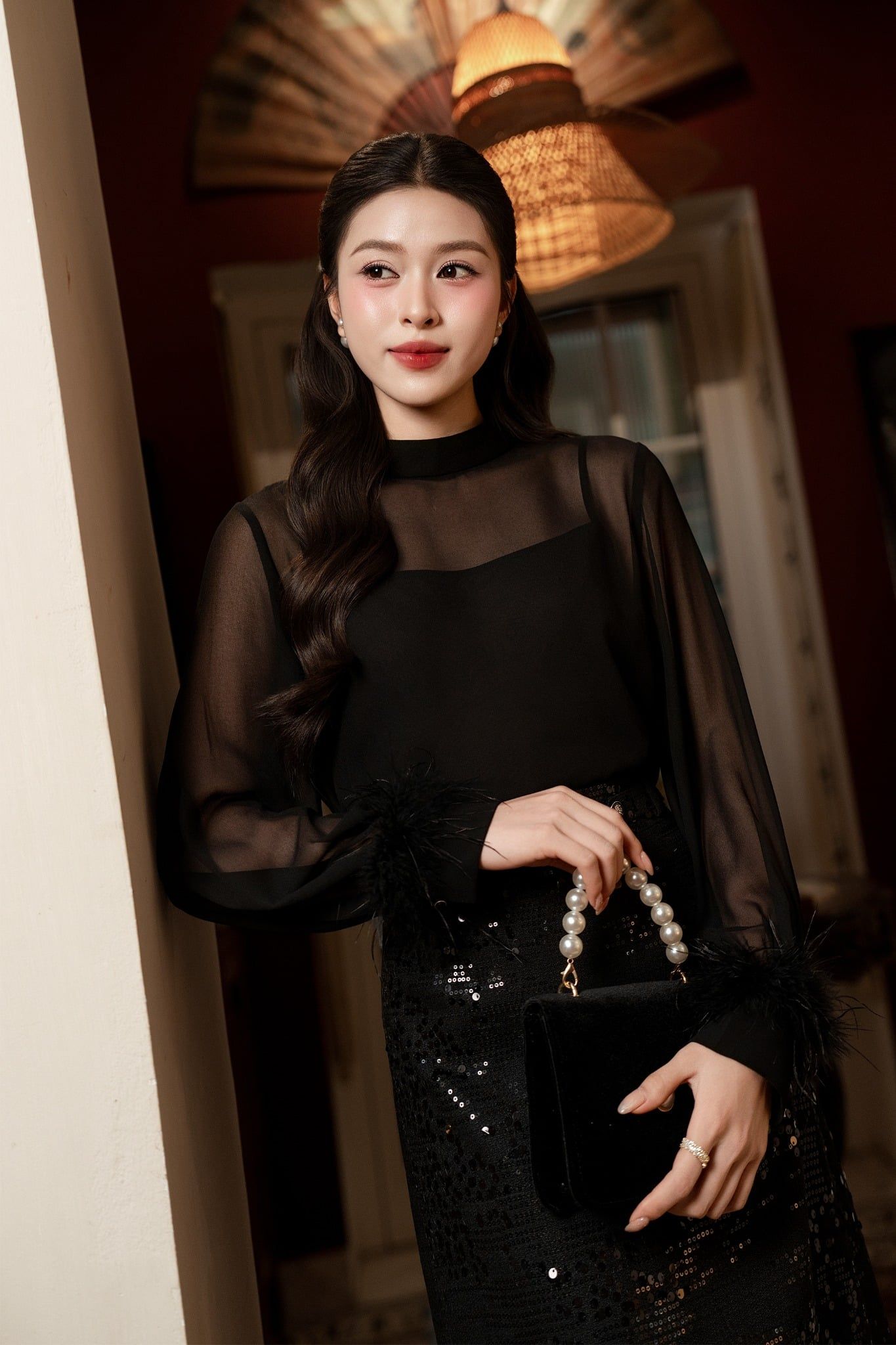 ÁO THIẾT KẾ TAY LÔNG SM09002