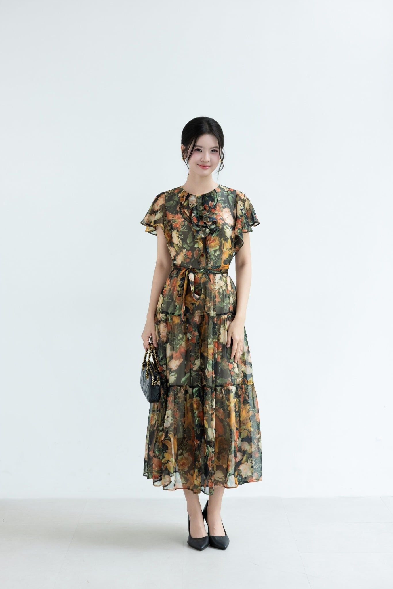 ĐẦM MAXI HOA D00152