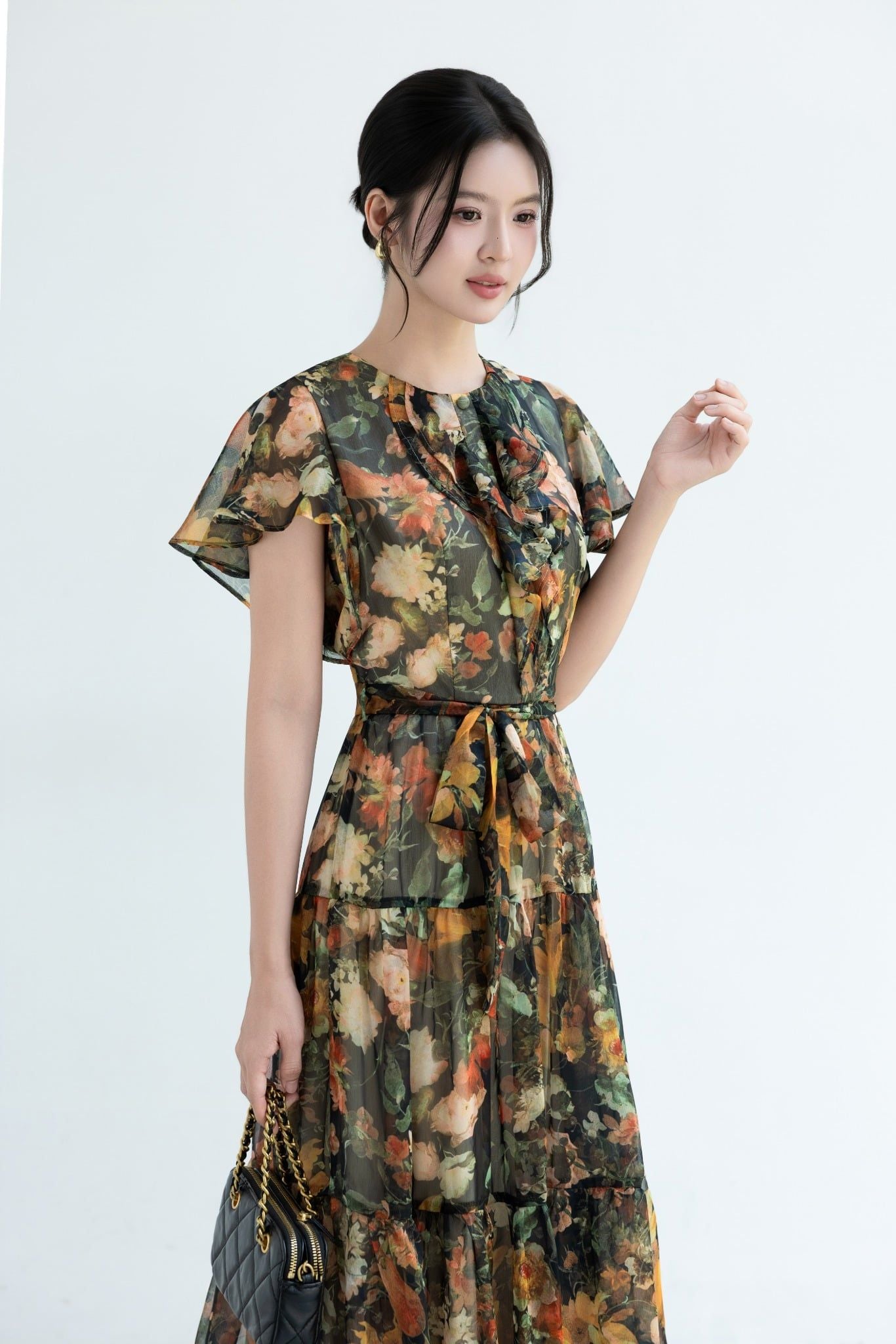 ĐẦM MAXI HOA D00152