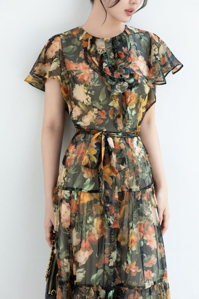  ĐẦM MAXI HOA D00152 