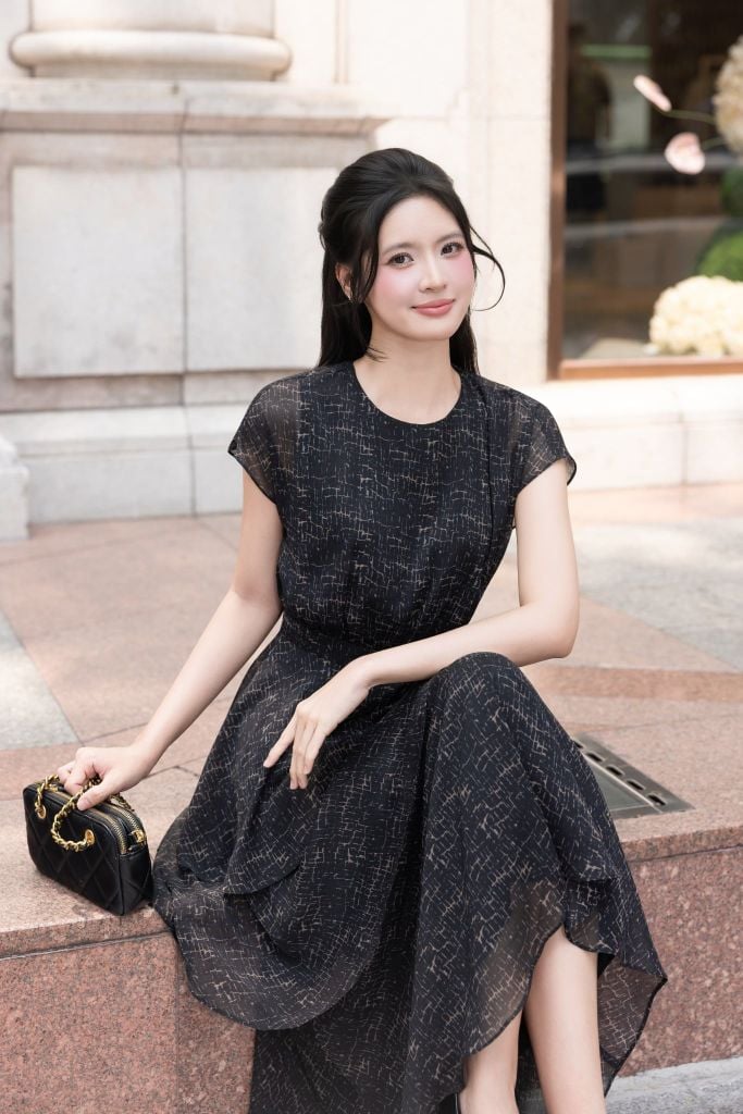  ĐẦM VOAN XẾP TẦNG D00162 