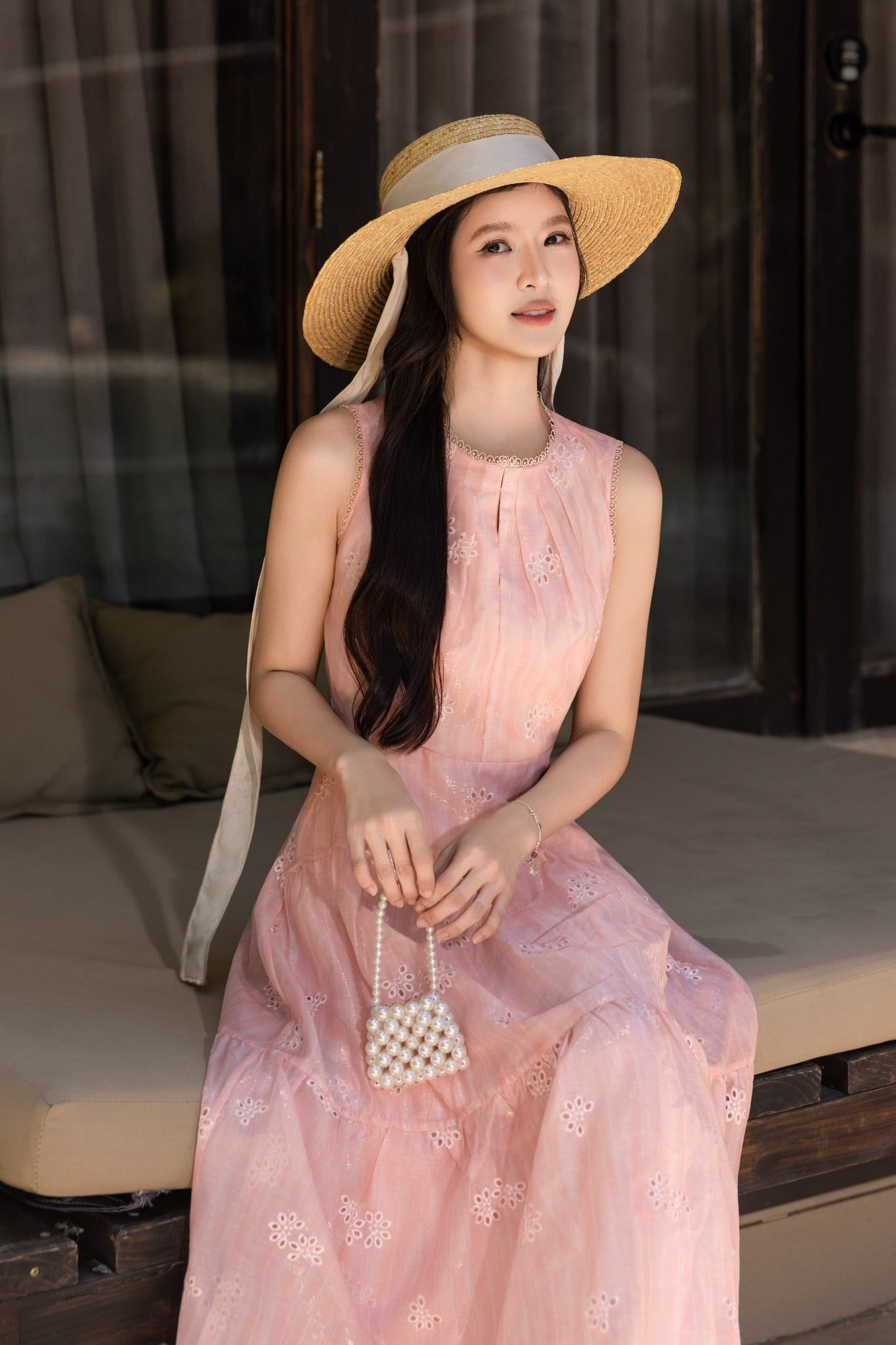 keonhacai MAXI HỒNG THÊU HOA D00172