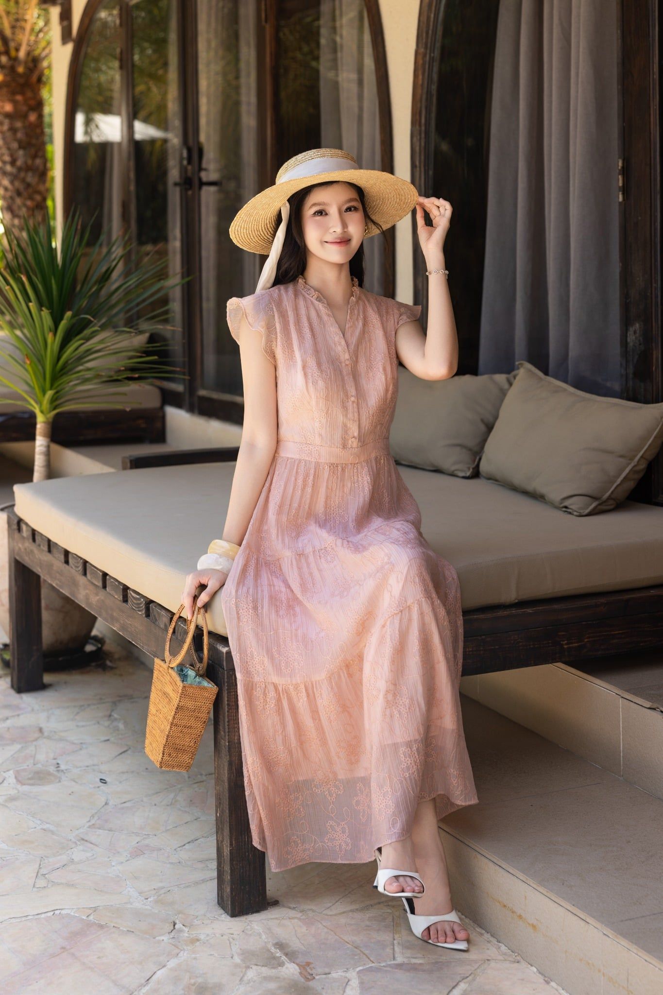 keonhacai MAXI THÊU HOA D00712