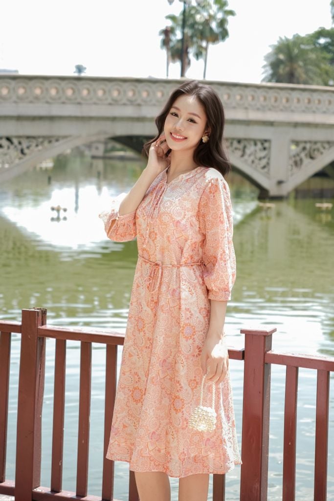 ĐẦM SUÔNG HOẠ TIẾT D00812 