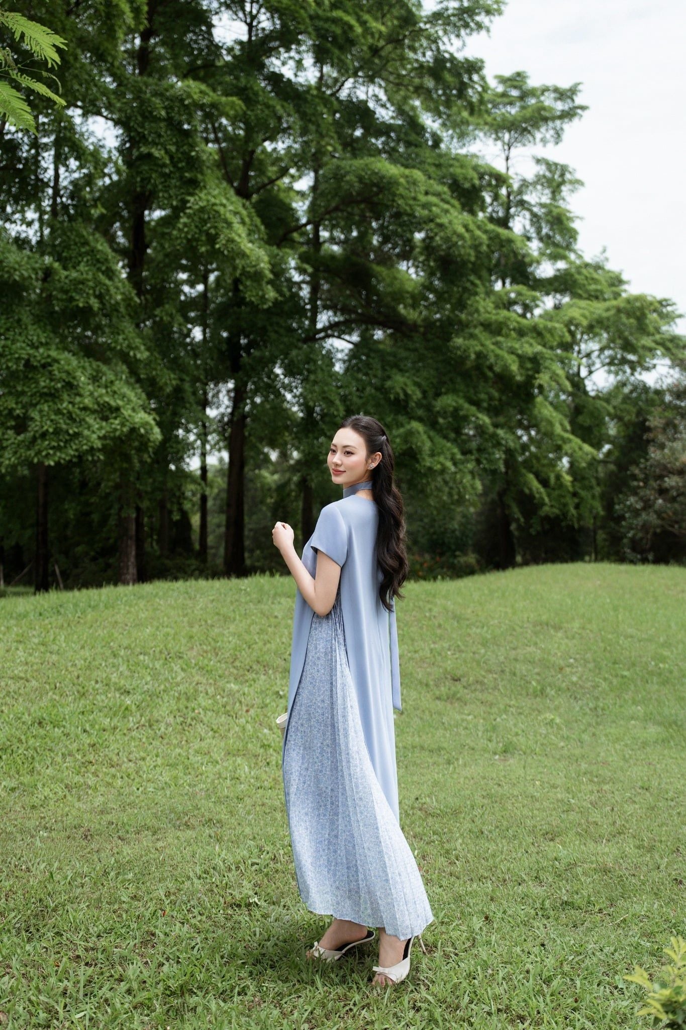 ĐẦM SUÔNG PHỐI XẾP LY D00922