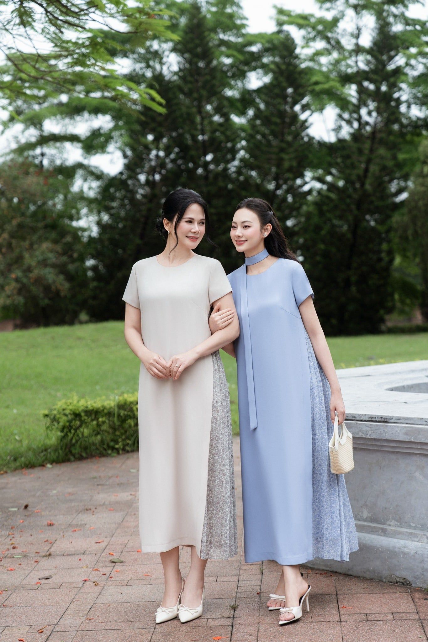 ĐẦM SUÔNG PHỐI XẾP LY D00942