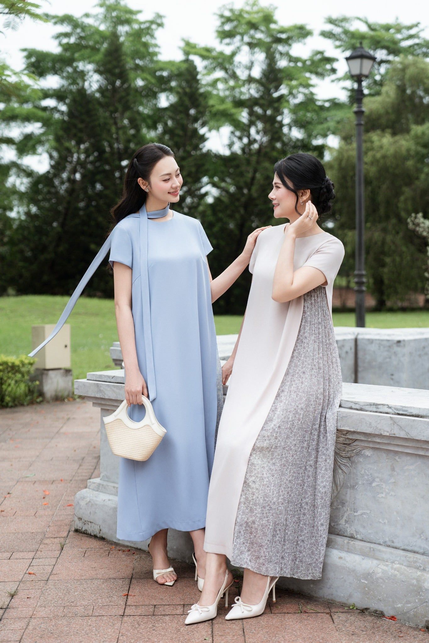 ĐẦM SUÔNG PHỐI XẾP LY D00922