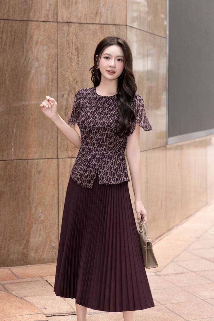  ĐẦM LIỀN PHỐI HOẠ TIẾT D01652 