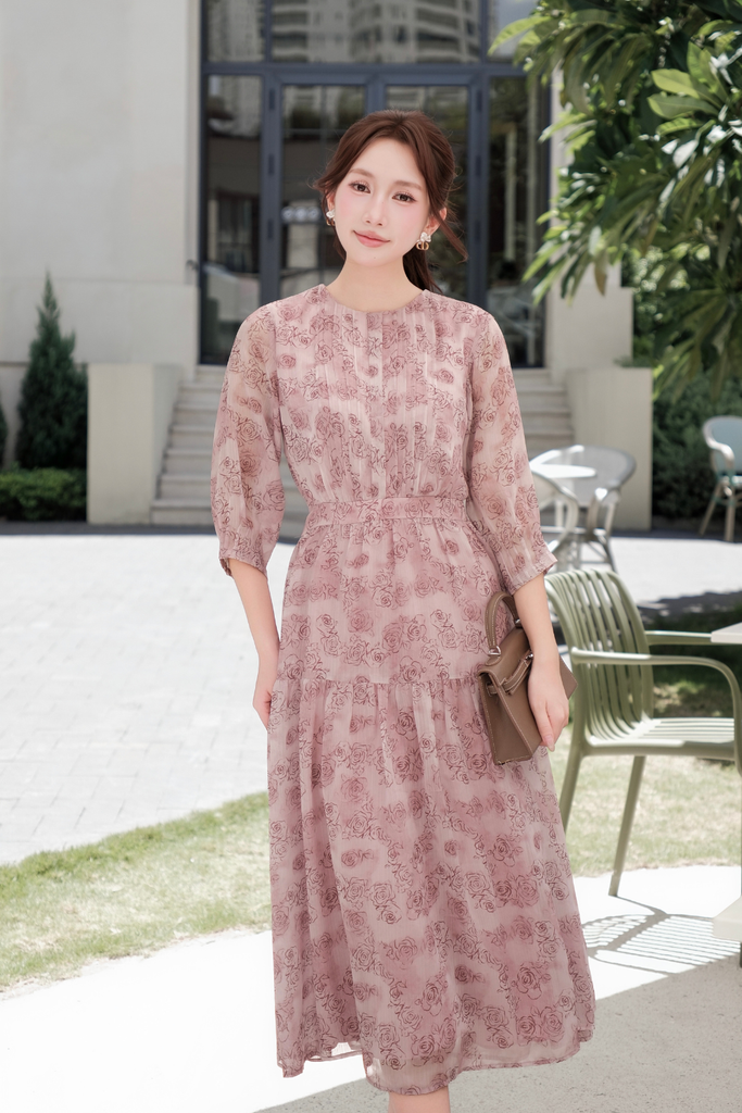  ĐẦM THIẾT KẾ TAY LỠ D02042 