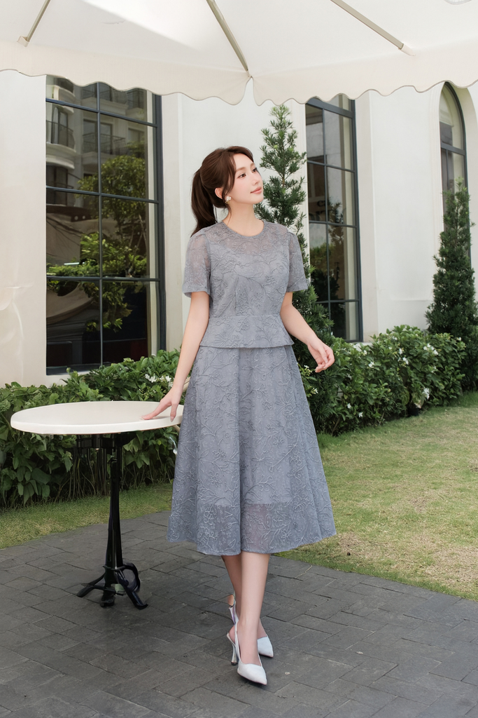 ĐẦM THIẾT KẾ PEPLUM D02102