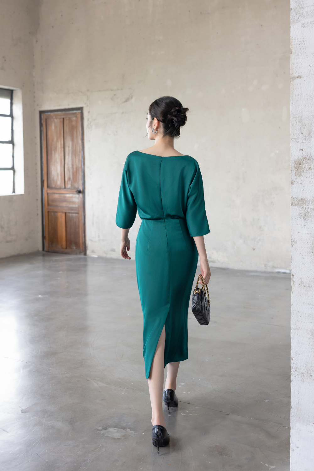 ĐẦM LỤA TAY LỠ D02182