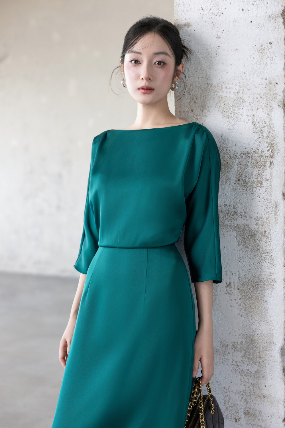 ĐẦM LỤA TAY LỠ D02182