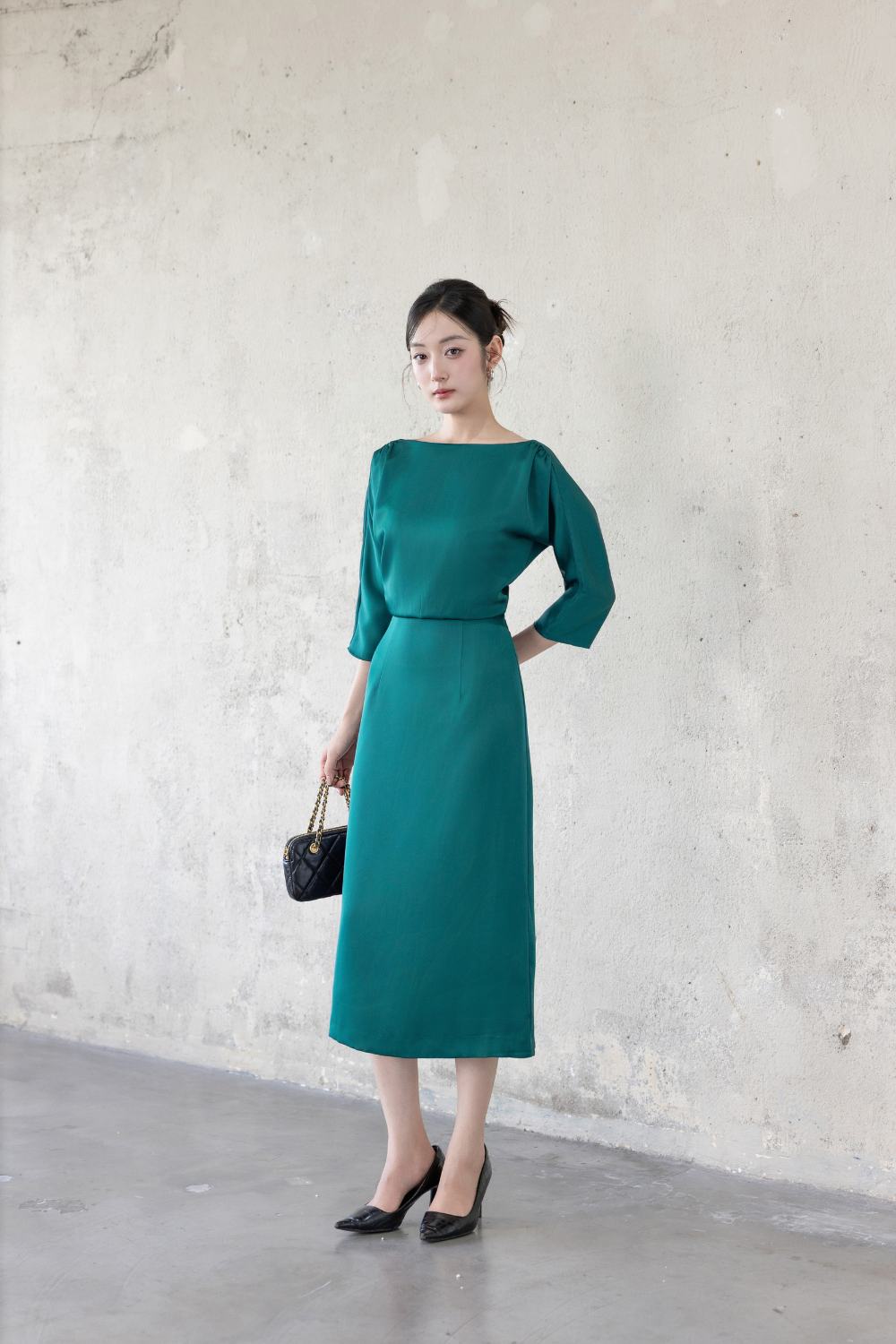 ĐẦM LỤA TAY LỠ D02182