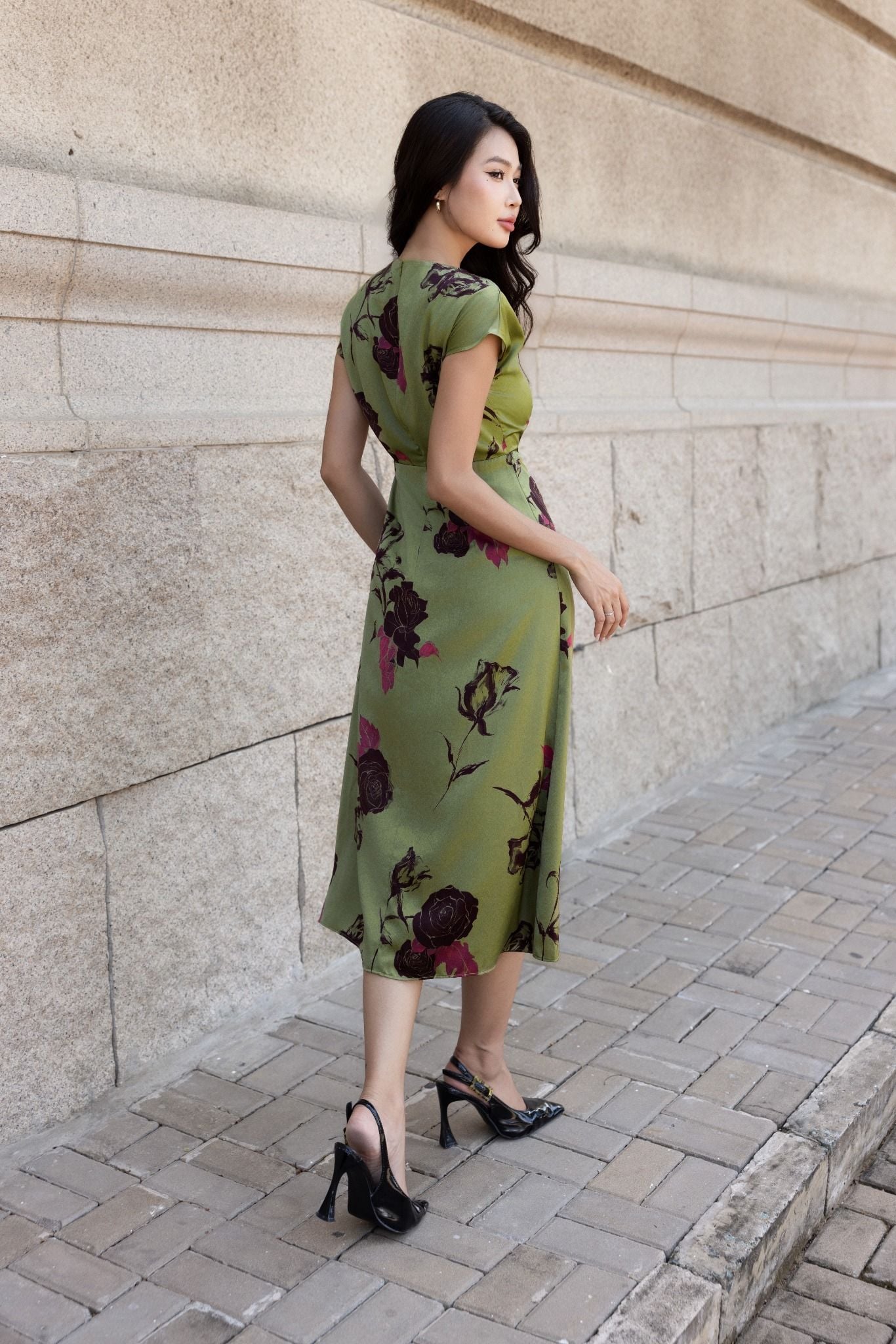 ĐẦM HOA NHÚN EO D03212