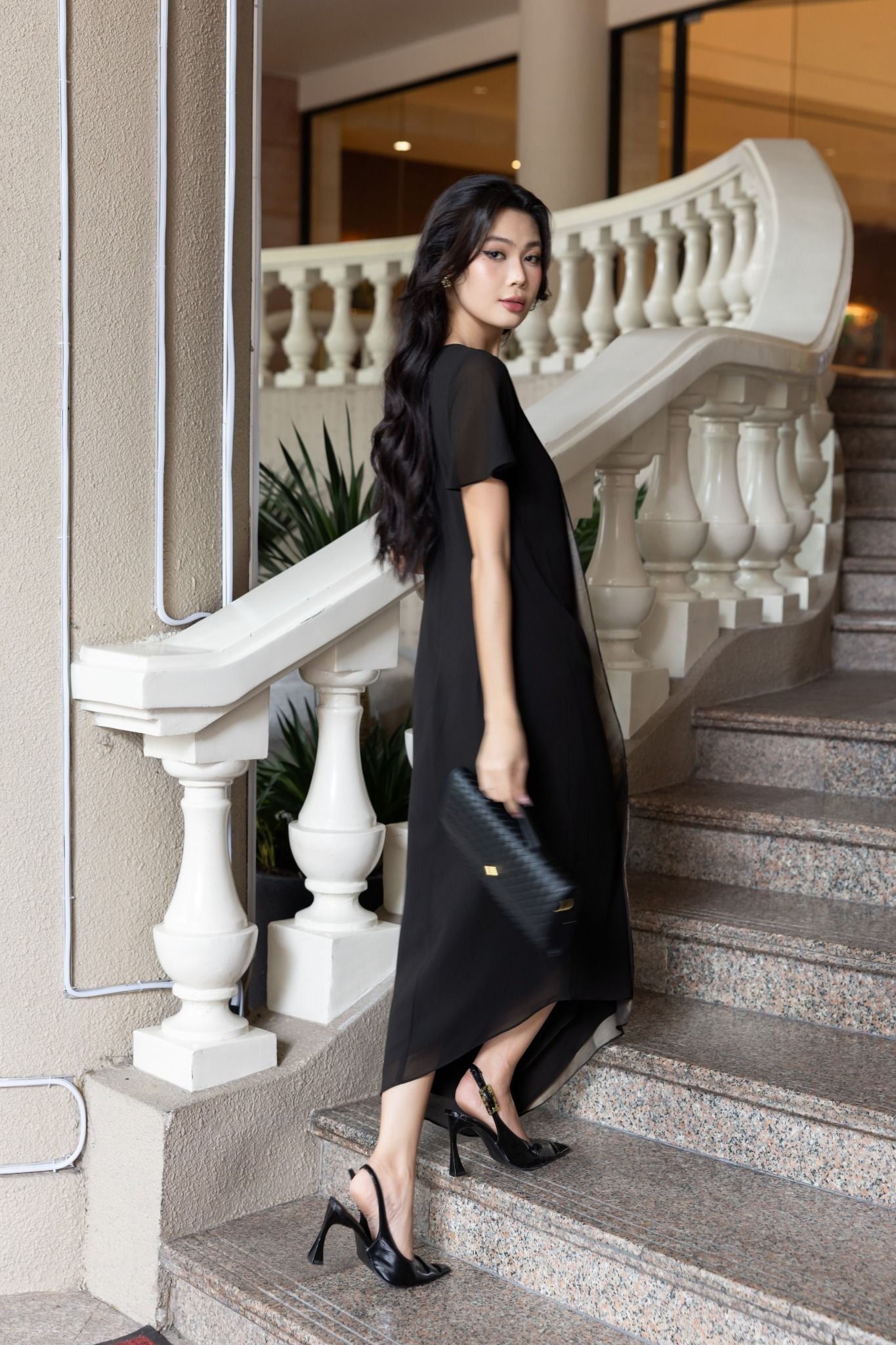 ĐẦM LỤA IN HOA D03962