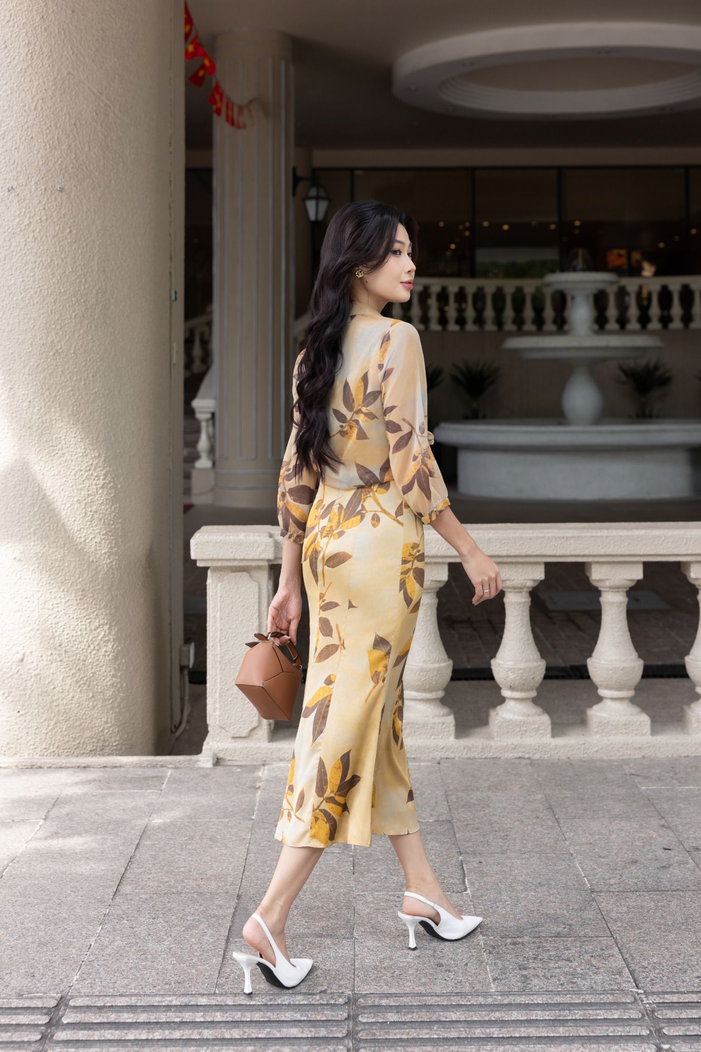 ĐẦM HOA KÈM SƠ MI BUỘC VẠT D03972